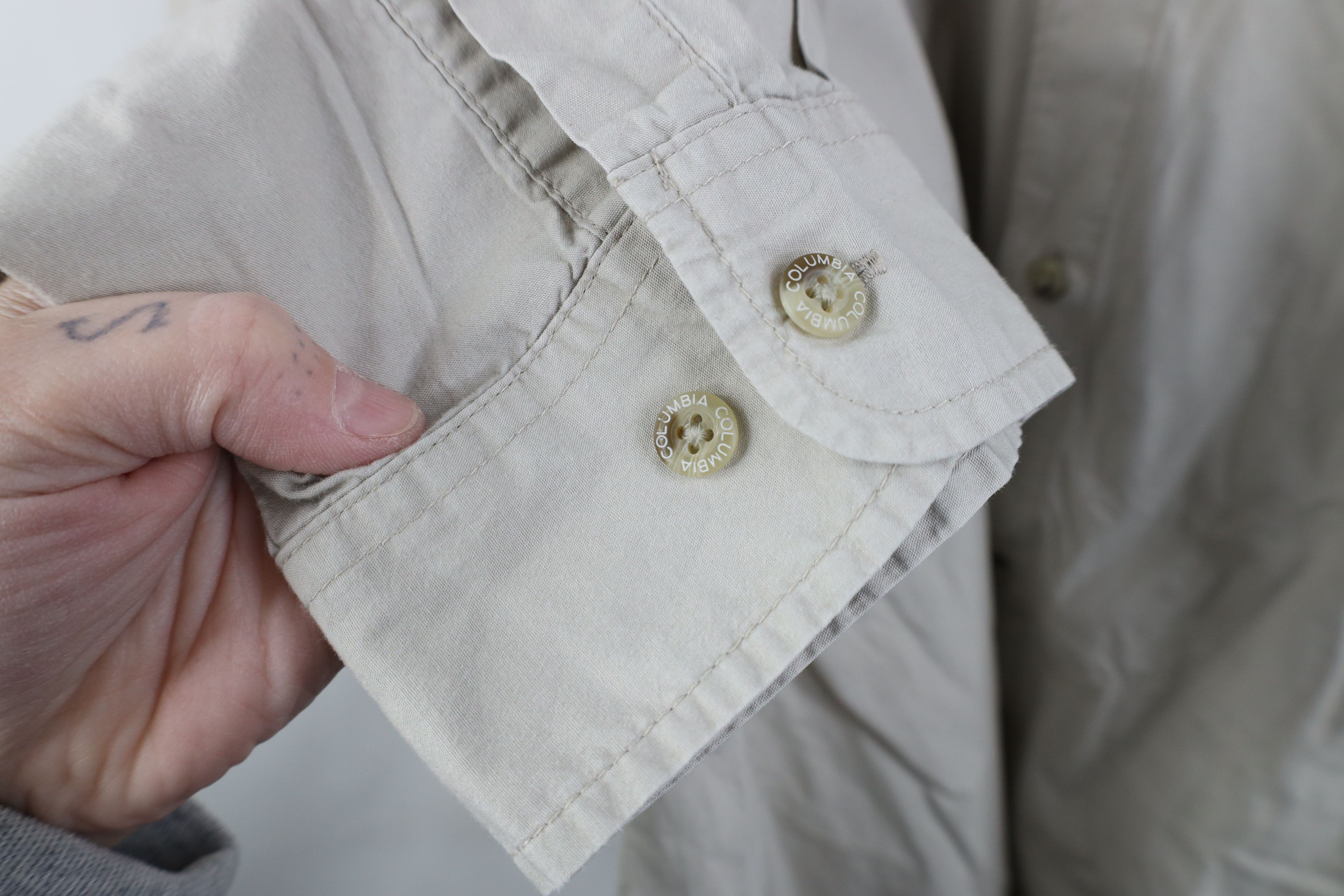 Columbia Columbia PFG Spell Vented Collared Button Shirt Beige Tan Size US XXL / EU 58 / 5 - 8 Thumbnail