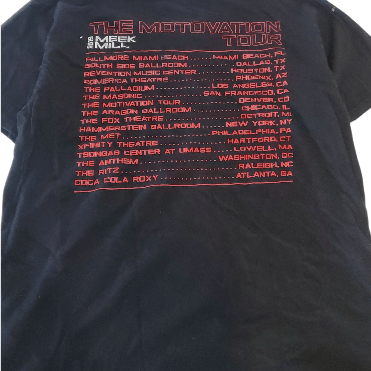 Vintage 2019 Meek Mill Motivation Tour Size US L / EU 52-54 / 3 - 5 Thumbnail