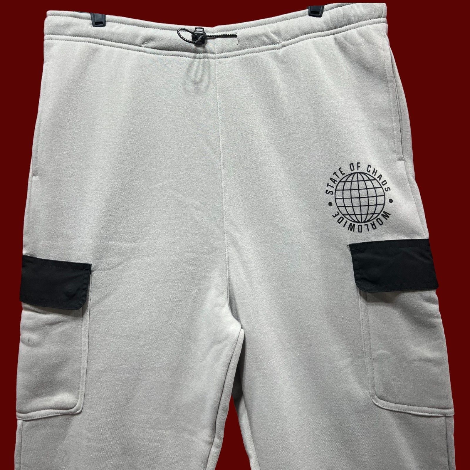 rue21 Rue 21 - Men's Cargo Sweatpants - Gray - Extra Large Size ONE SIZE - 10 Thumbnail