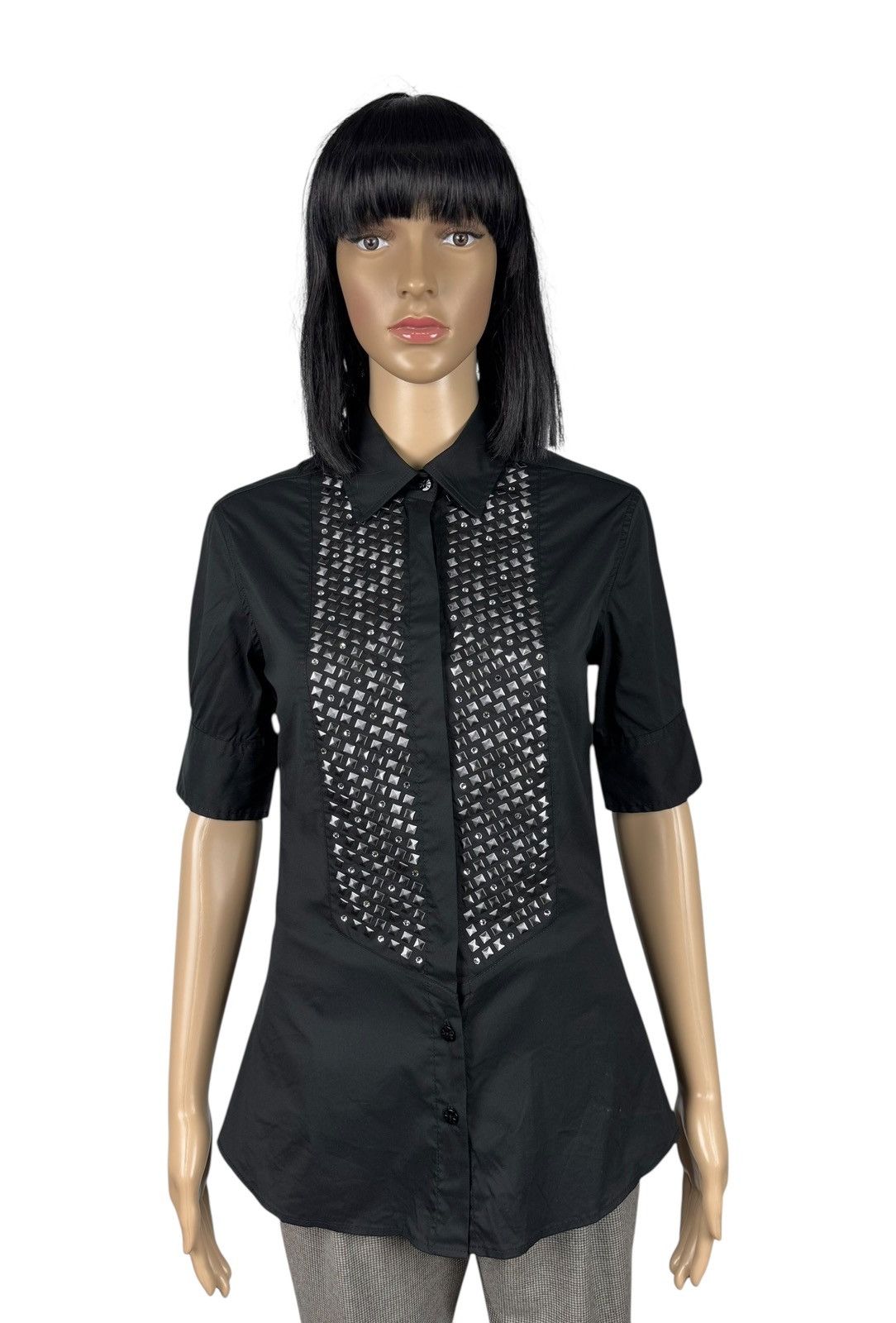 Other Vdp Shirt Button Up Emblished Short Sleeve Cotton size 40 Size US S / EU 44-46 / 1 - 1 Thumbnail