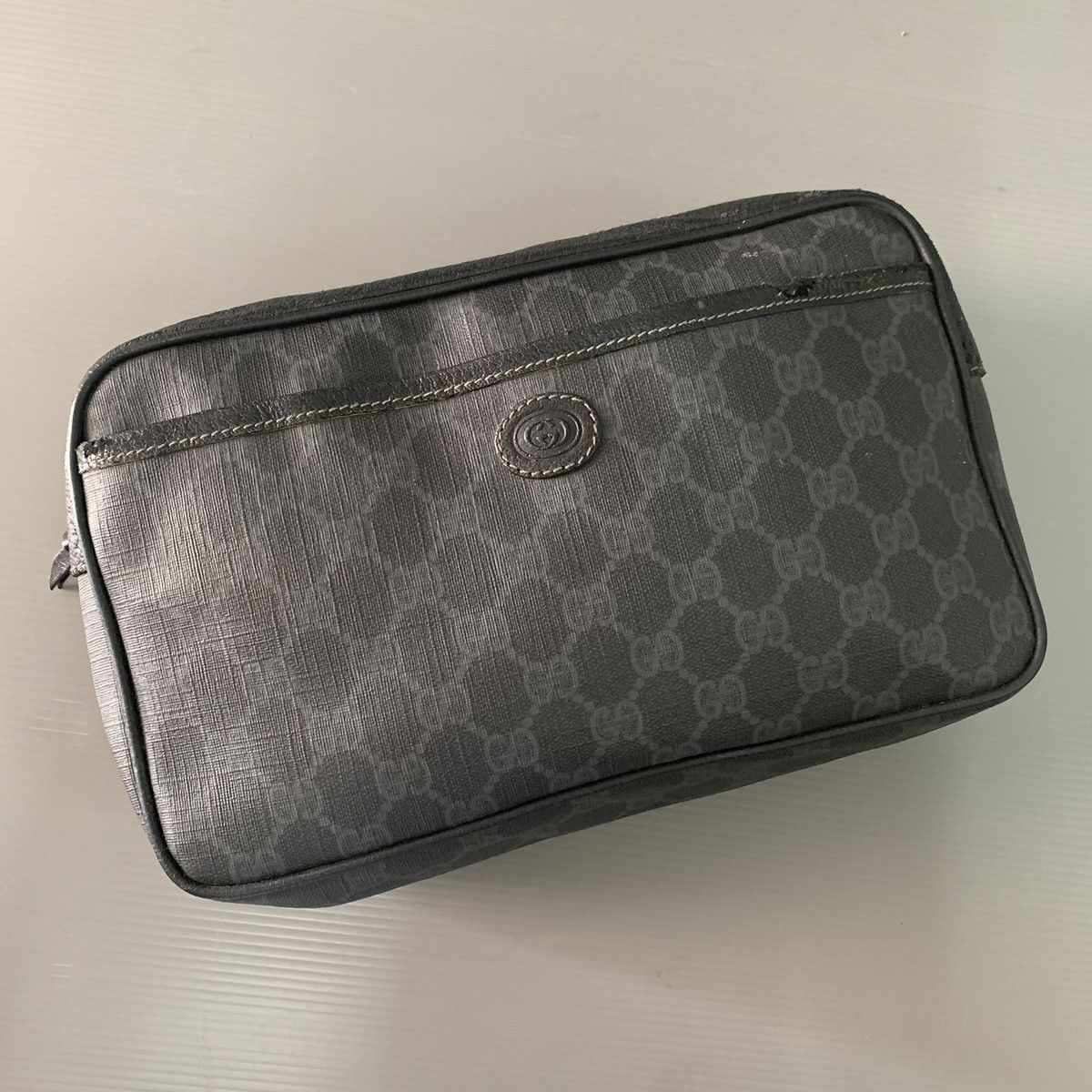 Gucci Gucci Black Monogram Vintage Clutch Bag Size ONE SIZE - 9 Thumbnail