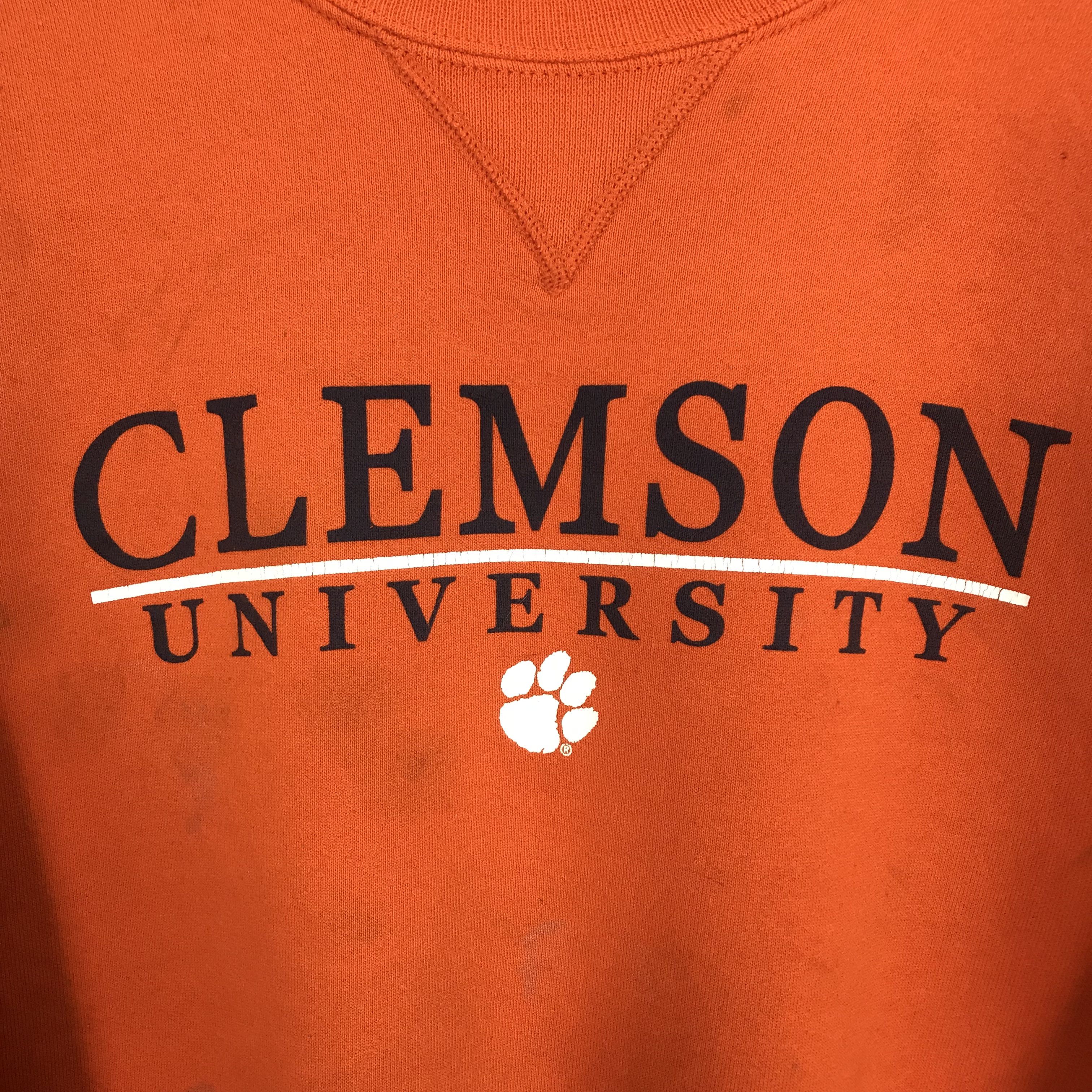 NCAA Vintage 90's Heavy Used Clemson Tigers Ncaa Orange - 311 Size US L / EU 52-54 / 3 - 4 Thumbnail