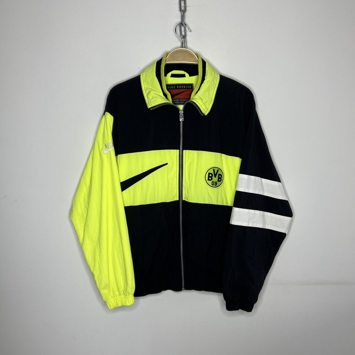 Nike Borussia Dortmund 1995 1996 zip jacket sweater 1990's 90's Size US M / EU 48-50 / 2 - 1 Thumbnail