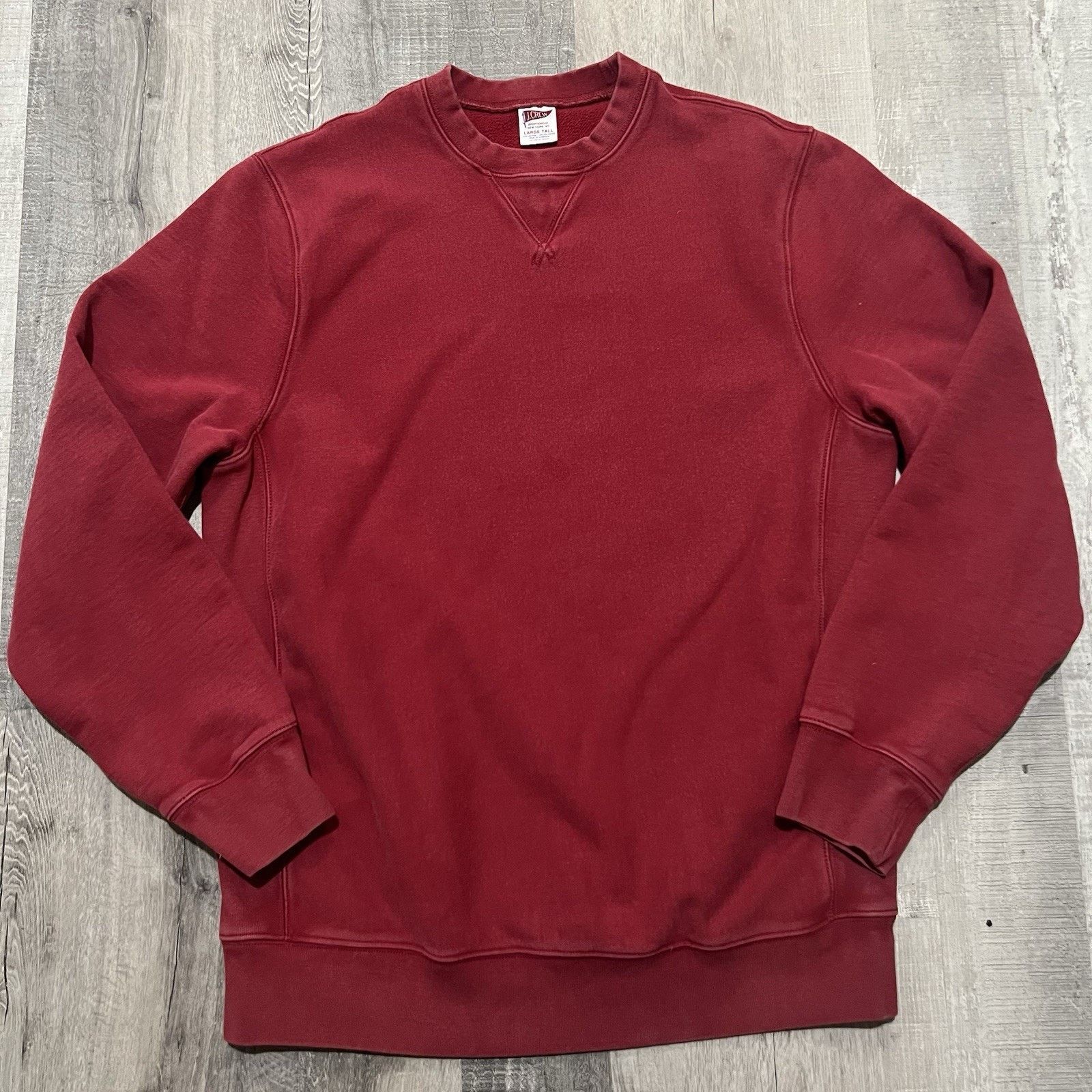 J.Crew VTG J Crew Sportswear Sweatshirt 90s Red Reverse Weave LT Size US L / EU 52-54 / 3 - 1 Thumbnail