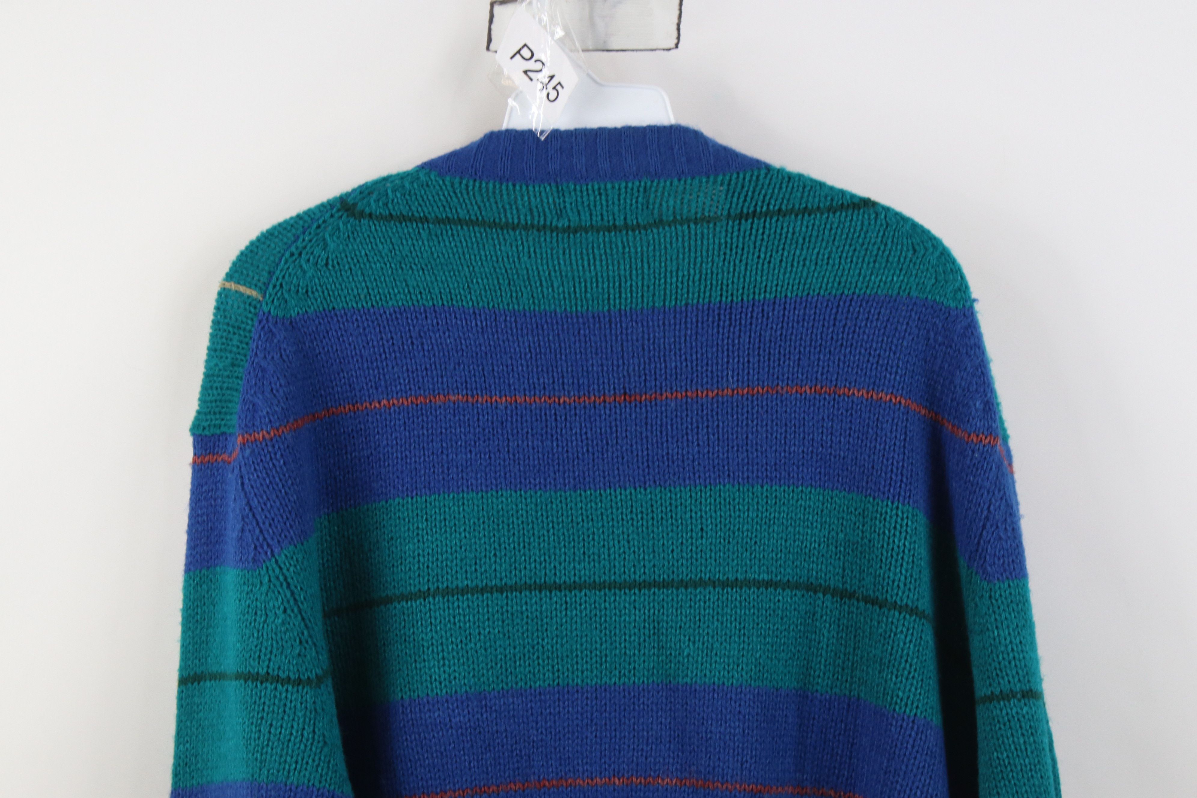 Vintage Vintage 70s Streetwear Ribbed Knit Crewneck Sweater Size US L / EU 52-54 / 3 - 8 Thumbnail