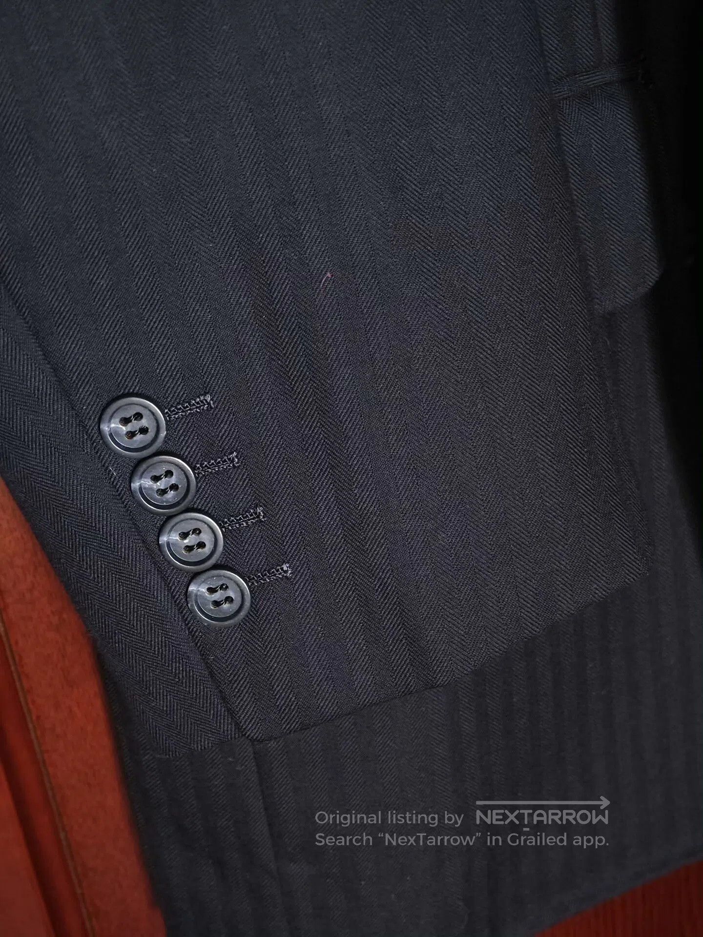 Japanese Brand Custom Tailored Wool Blazer Suit. Size US L / EU 52-54 / 3 - 4 Thumbnail