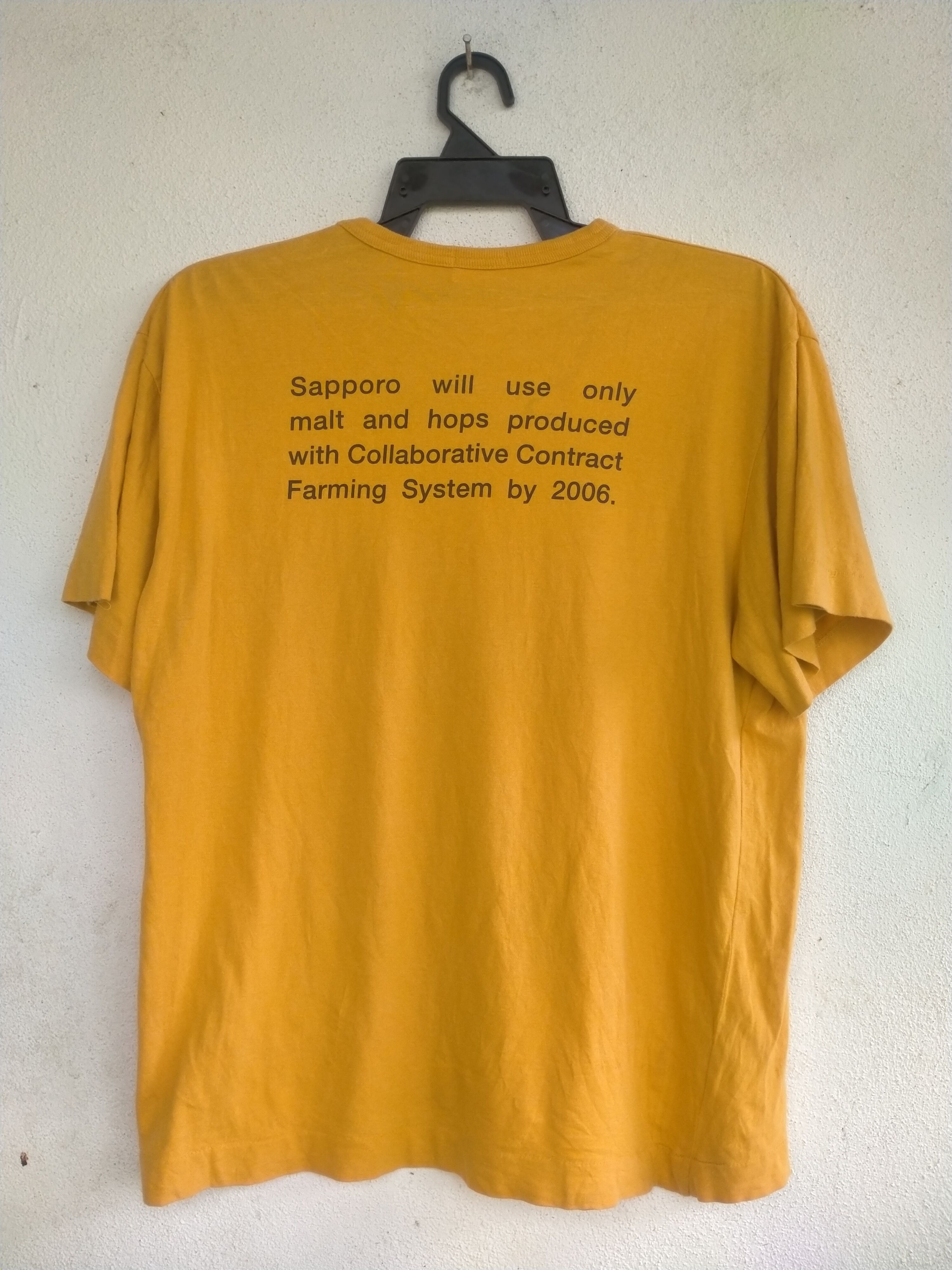 Japanese Brand × Vintage Vintage Sapporo Farmers Distressed t-shirt Size US L / EU 52-54 / 3 - 7 Thumbnail
