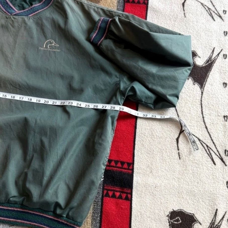 Vintage VINTAGE Ducks Unlimited Pullover Windbreaker XL Green 90s Outdoor Nature Hunting Mens Size US XL / EU 56 / 4 - 5 Thumbnail