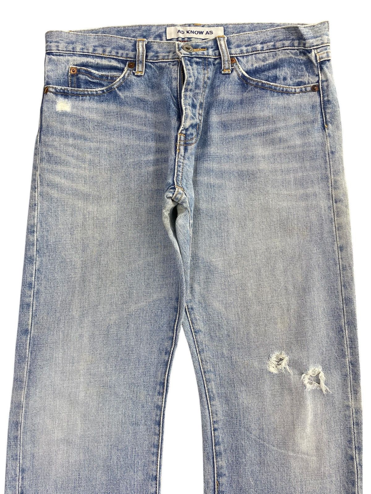 Other Japanese Brand Acid Blue Wash Style Loose Jeans Size US 32 / EU 48 - 2 Thumbnail