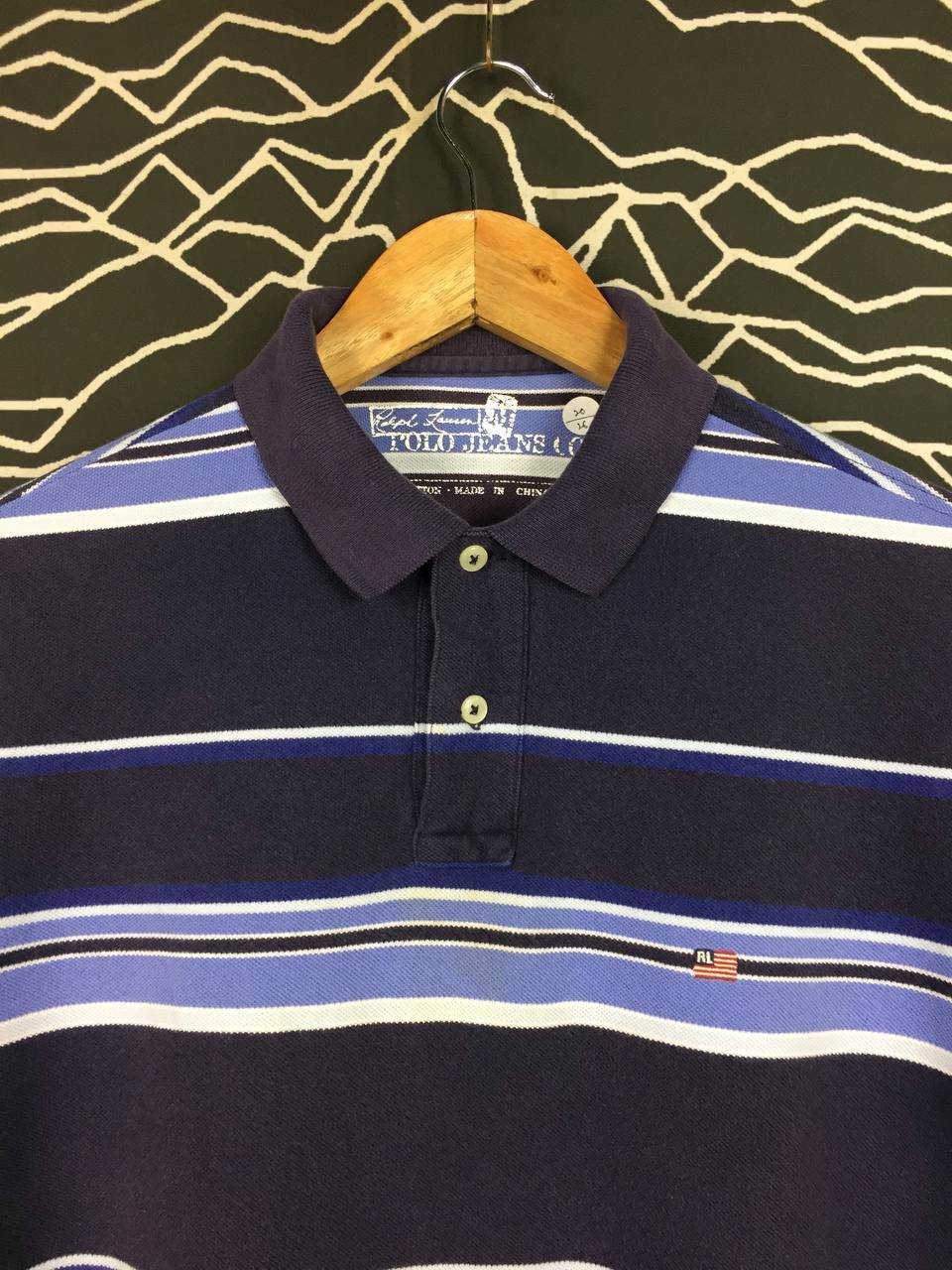 Ralph Lauren Ralph Lauren Polo Jeans Co. Flag Logo Striped Polo Shirt Size US M / EU 48-50 / 2 - 3 Thumbnail