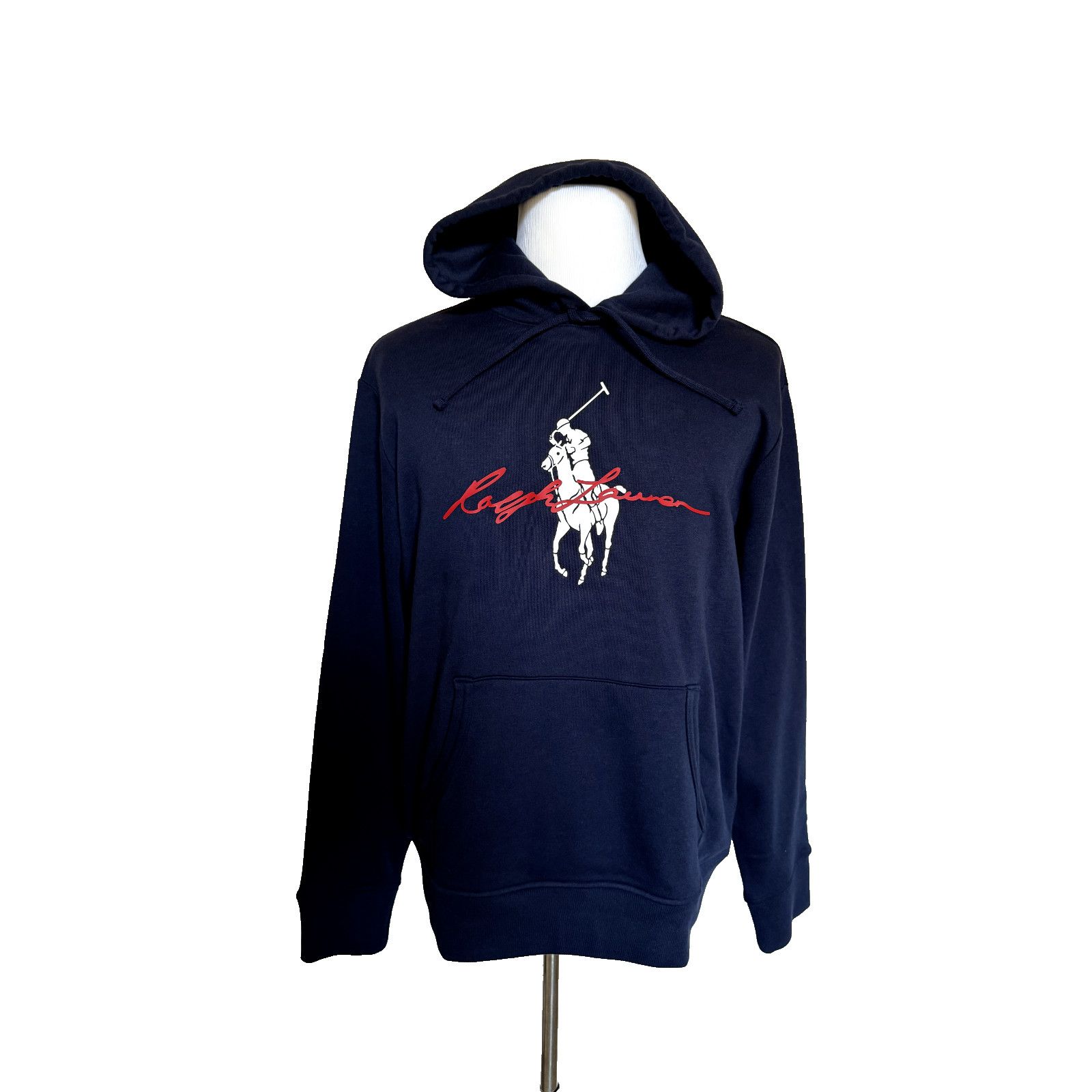 Polo Ralph Lauren NWT $198 Polo Ralph Lauren Signature Big Pony Hoodie Navy L Size US L / EU 52-54 / 3 - 1 Thumbnail