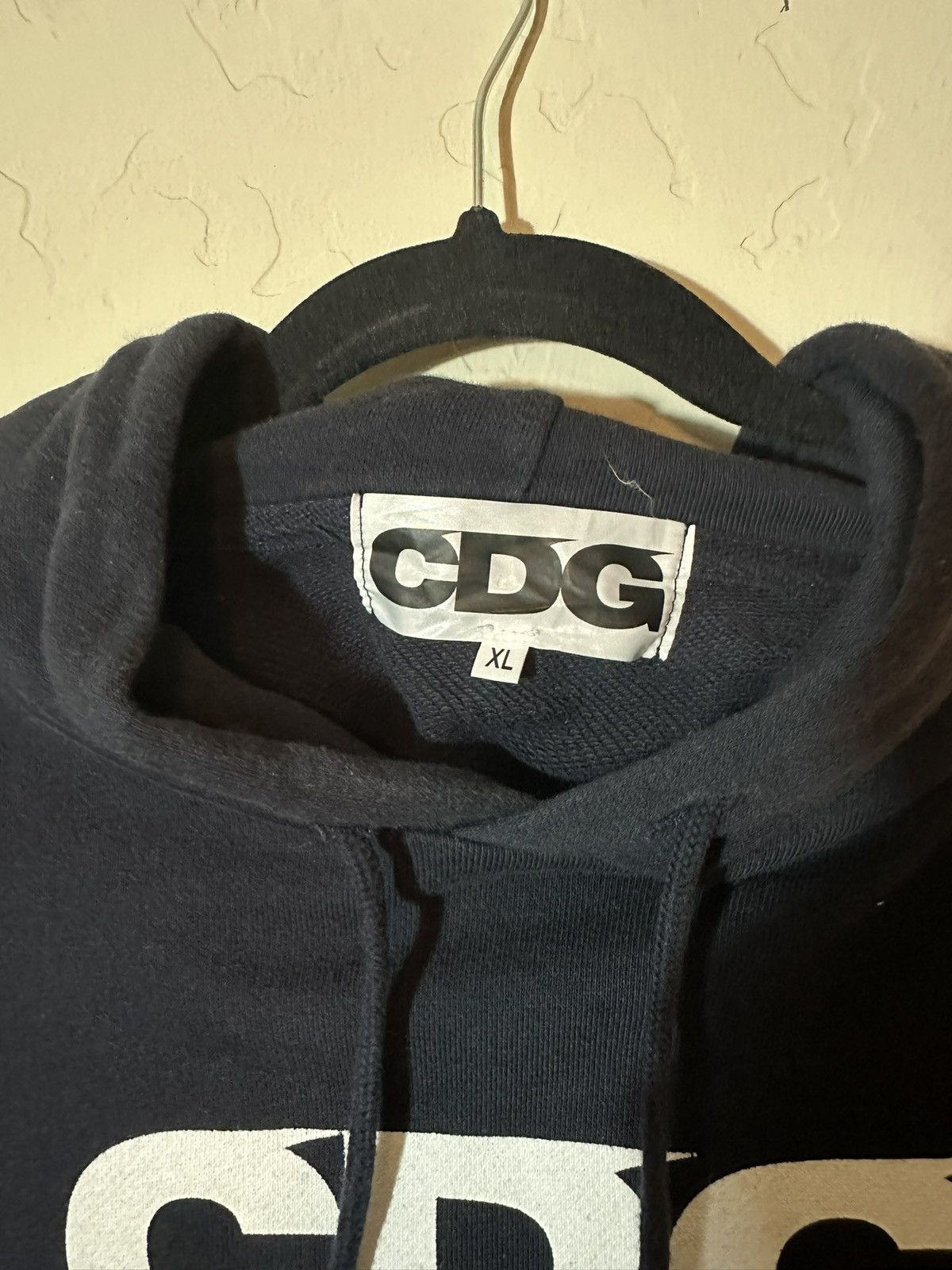 Comme des Garcons Comme Des Garçons CDG logo hoodie navy Size US XL / EU 56 / 4 - 4 Thumbnail