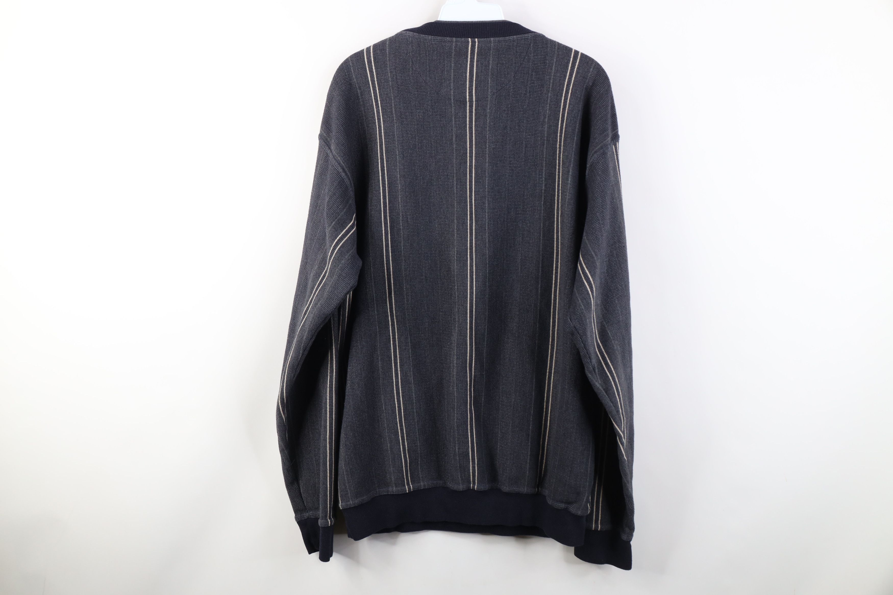 Vintage Vintage 90s Streetwear Thermal Knit Crewneck Sweatshirt Size US XL / EU 56 / 4 - 8 Thumbnail