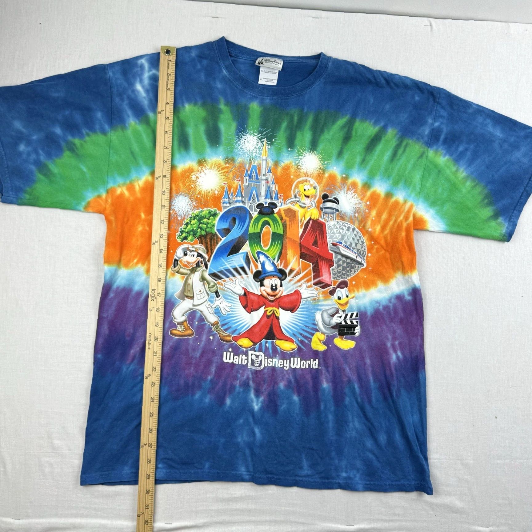 Disney Disney 2014 Walt Disney World Shirt Adult XL Colorful Tie Dye Theme Parks Mickey Mouse Size US XL / EU 56 / 4 - 6 Thumbnail