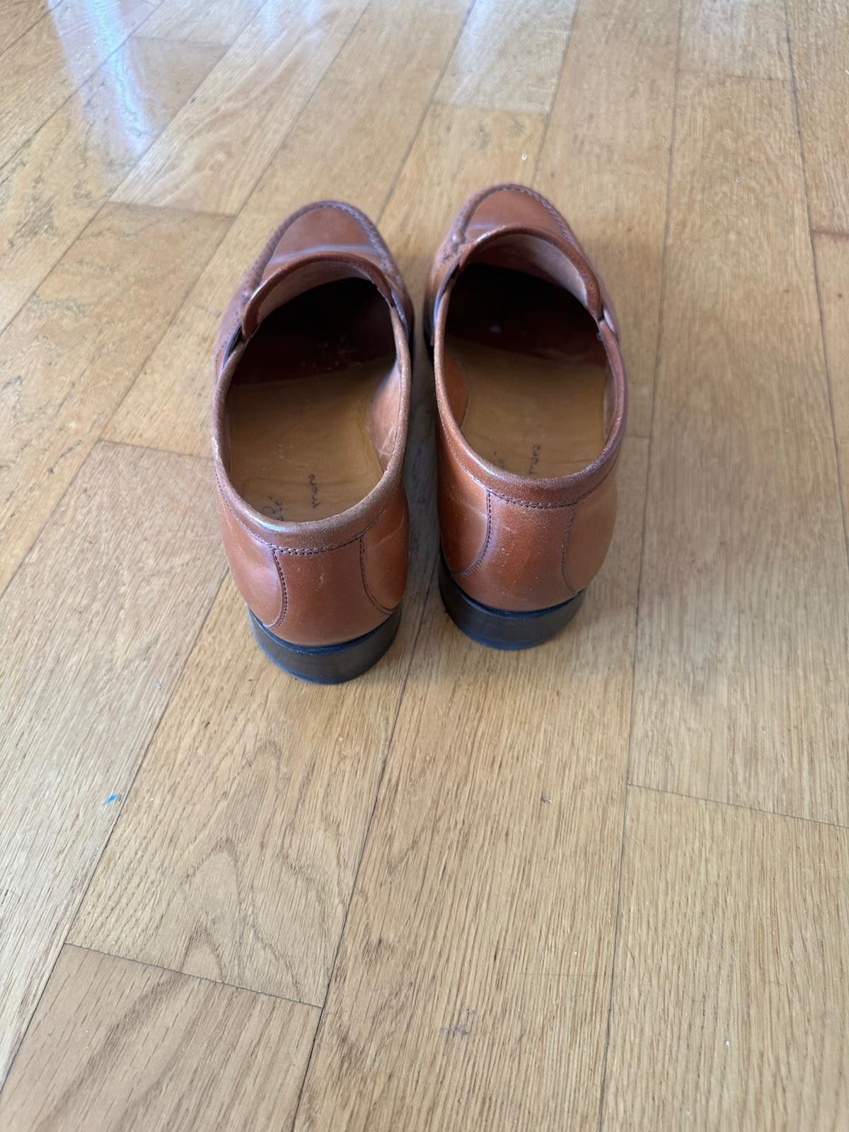 Enzo Bonafe Natural Shell Cordovan Loafers Size US 10 / EU 43 - 6 Thumbnail