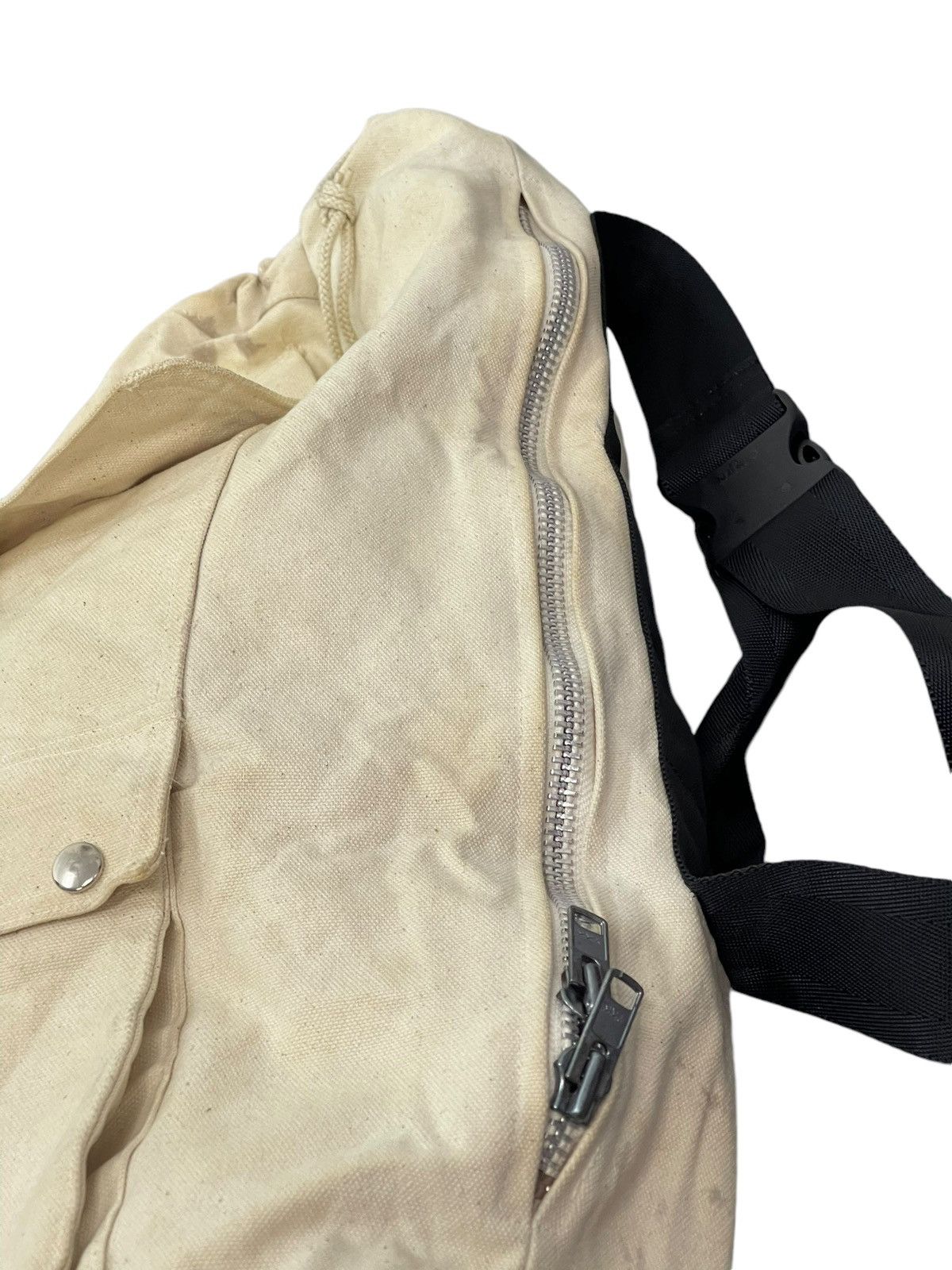 Japanese Brand Army Bag Style Gomme H Ex Yohji Cotton Canvas 1🟩0 Size ONE SIZE - 7 Thumbnail
