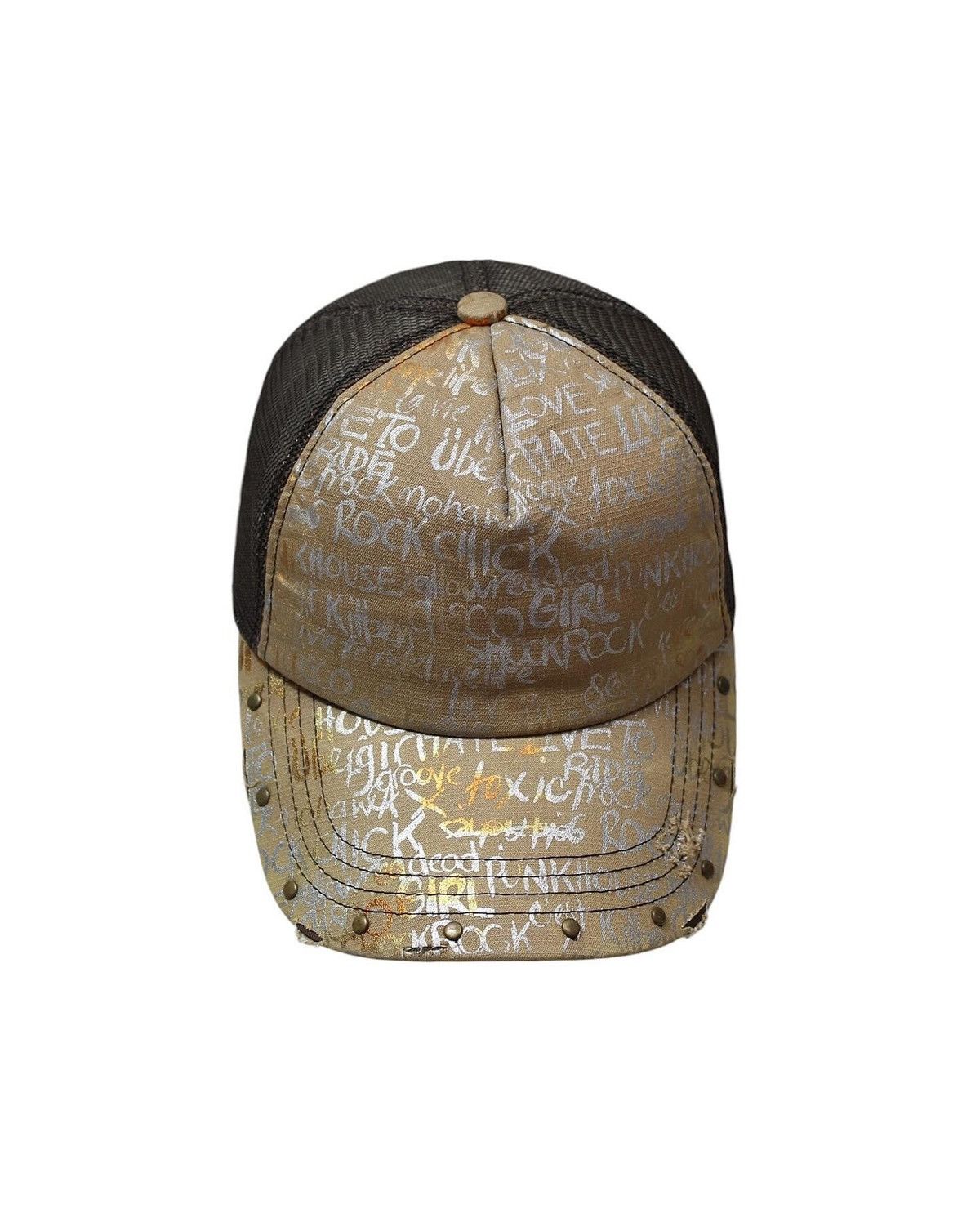Japanese Brand 2000S JAPANESE MADE ROCK CHICK TRUCKER HAT Size ONE SIZE - 1 Thumbnail