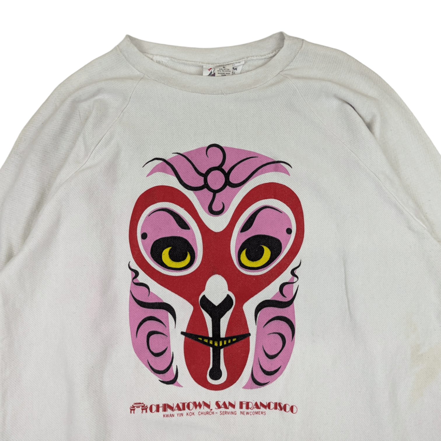 Vintage Vintage 90's CHINATOWN California Jumper Sweatshirt Size US L / EU 52-54 / 3 - 4 Thumbnail