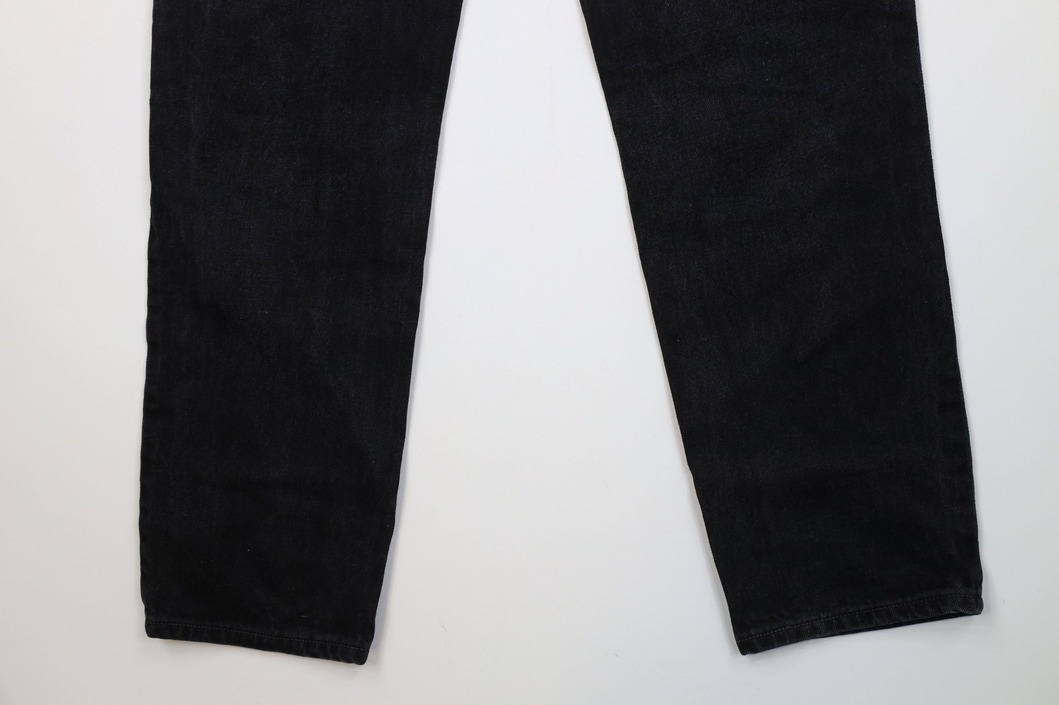 Levi's Vintage 90s Levis 512 Fit Straight Leg Denim Jeans Black USA Size US 29 - 12 Thumbnail