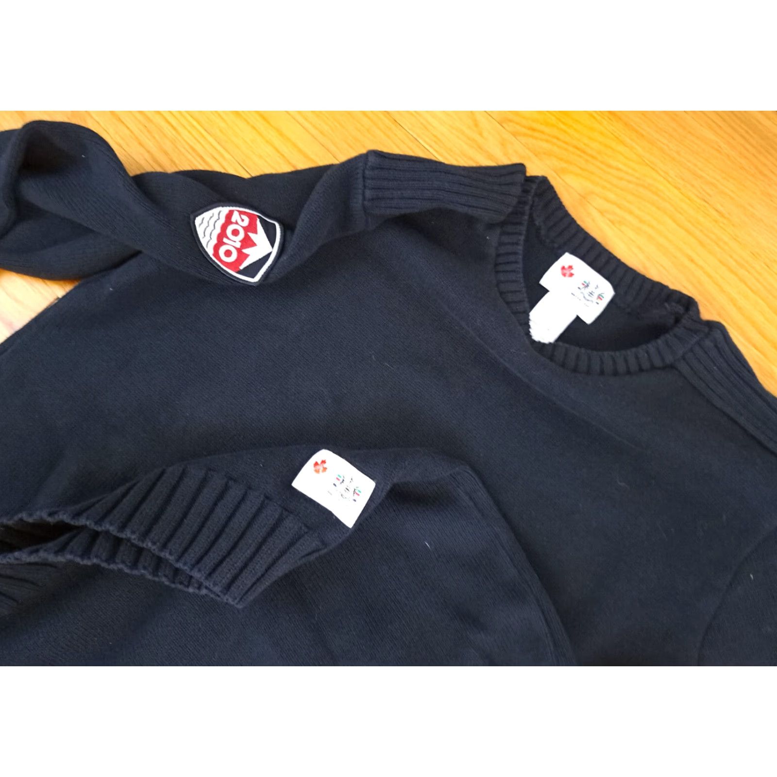 Hudson Hudson Bay Co. Sweatshirt Pullover Unisex Adults Black 100% Cotton Fleece Embroidered Olympics 2010 Vancouver Large M Size US M / EU 48-50 / 2 - 2 Thumbnail
