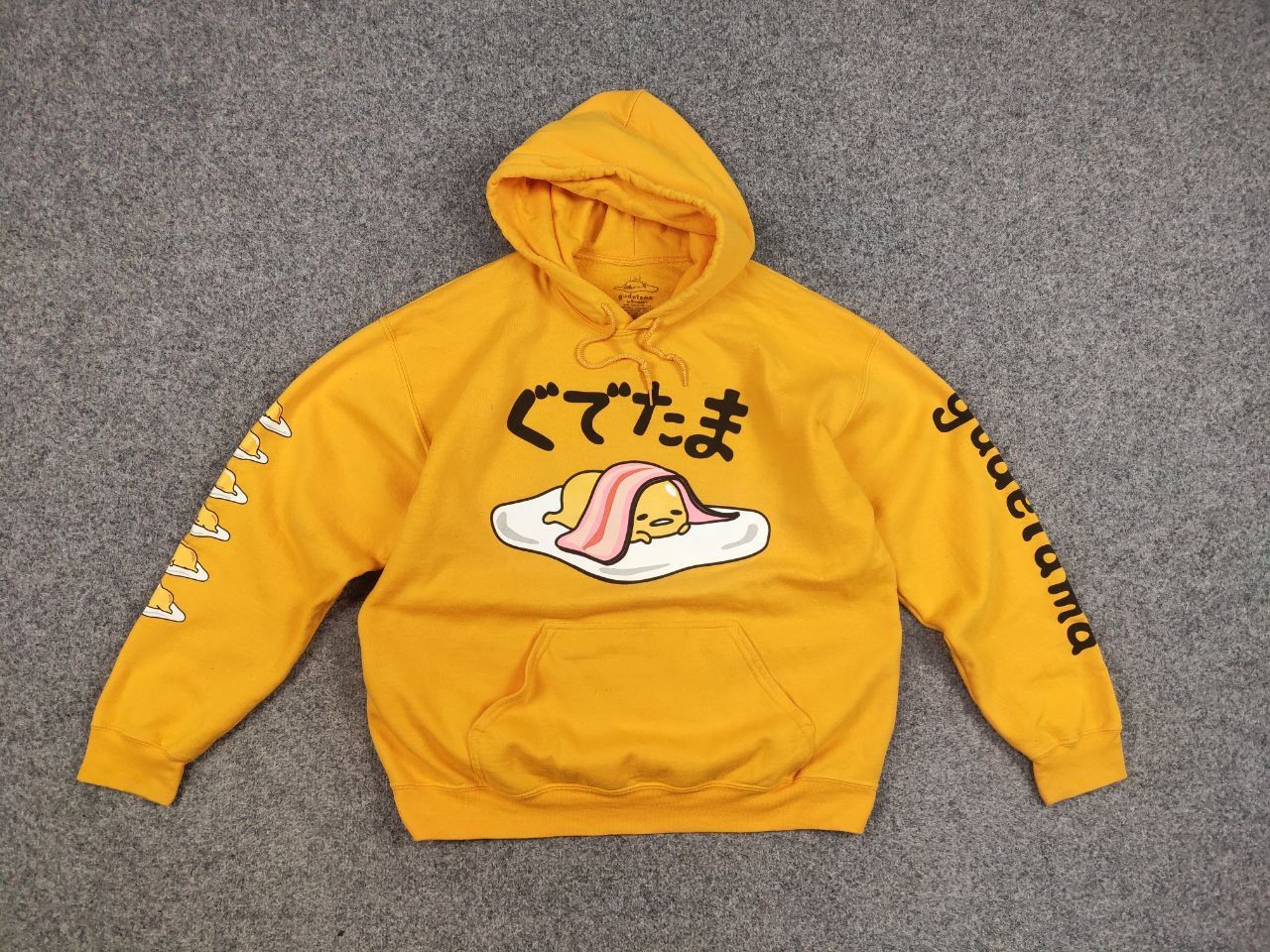 Japanese Brand Gudetama Japan Sanrio The Lazy Egg Yellow Hoodie Size US M / EU 48-50 / 2 - 14 Thumbnail