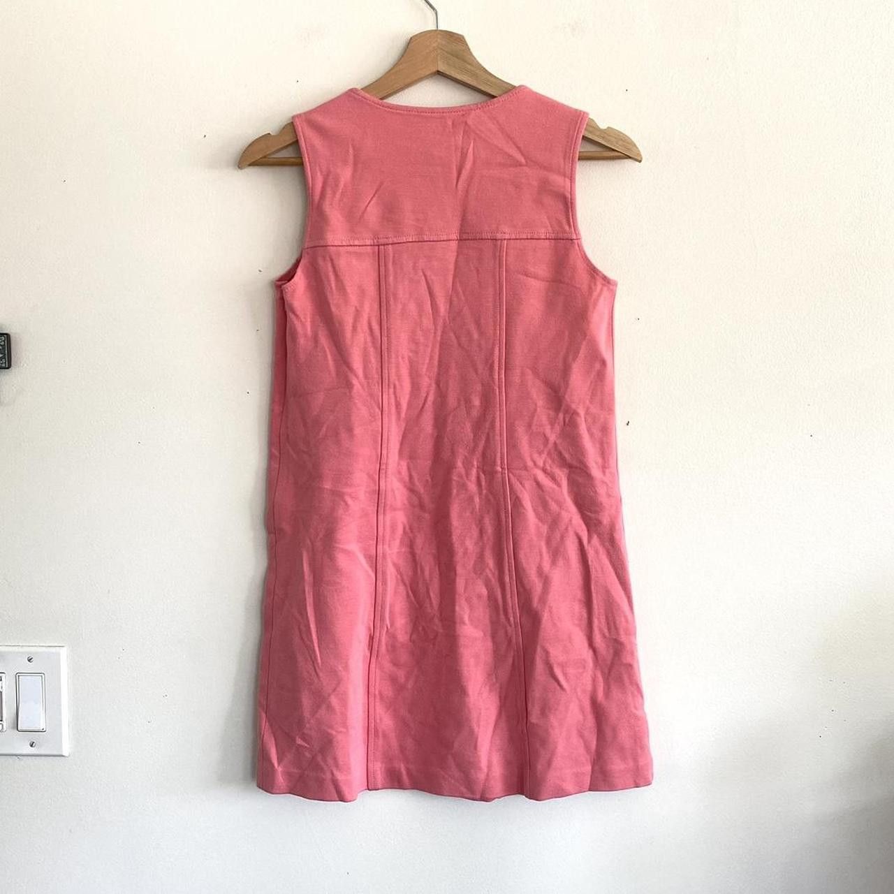 Tibi TIBI PINK PENCIL WOMENS BUTTON DRESS MINI SIZE XS Size XS / US 0-2 / IT 36-38 - 3 Thumbnail