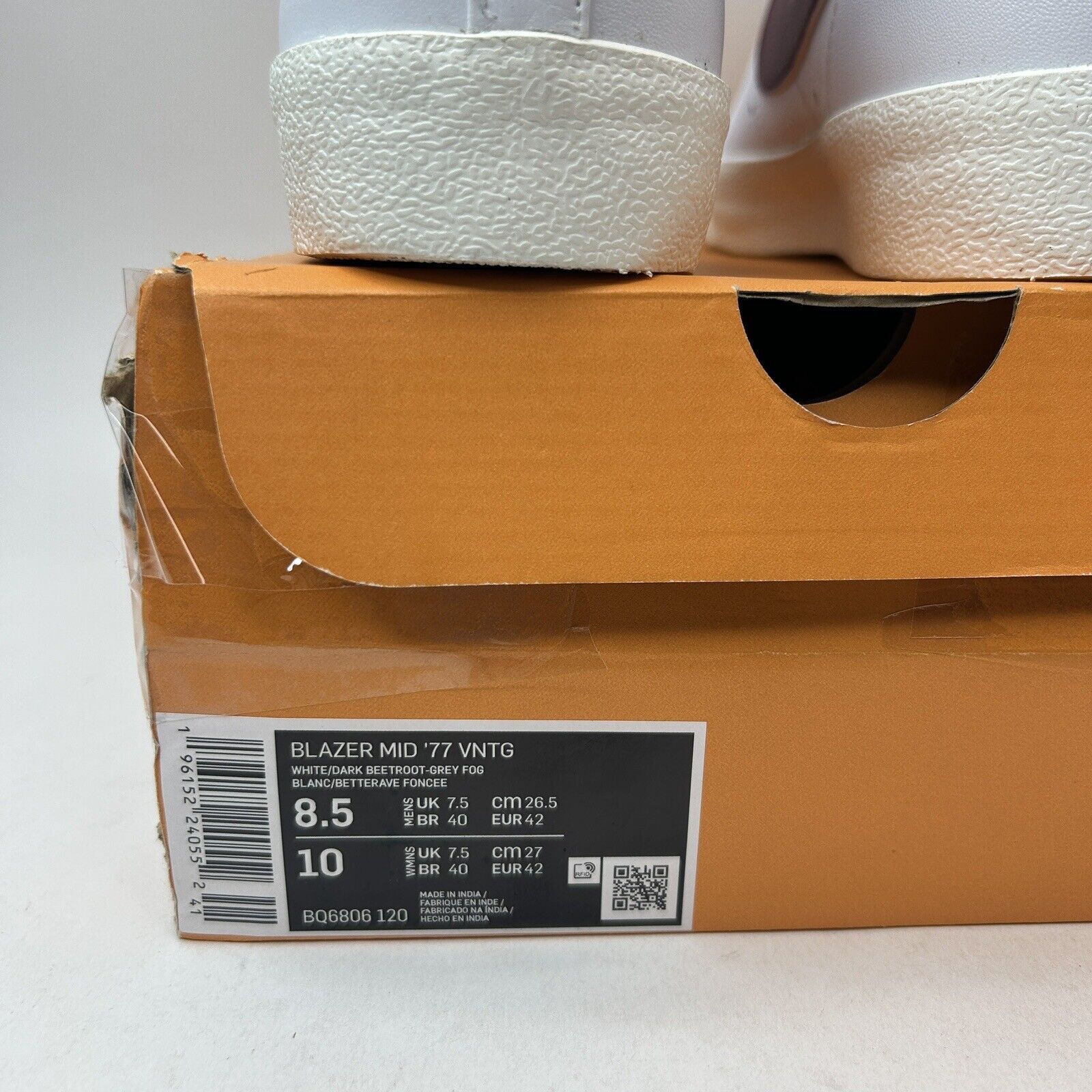 Nike Nike Blazer Mid '77 Vintage “White Dark Beetroot” 2023 Size US 8.5 / EU 41-42 - 5 Thumbnail