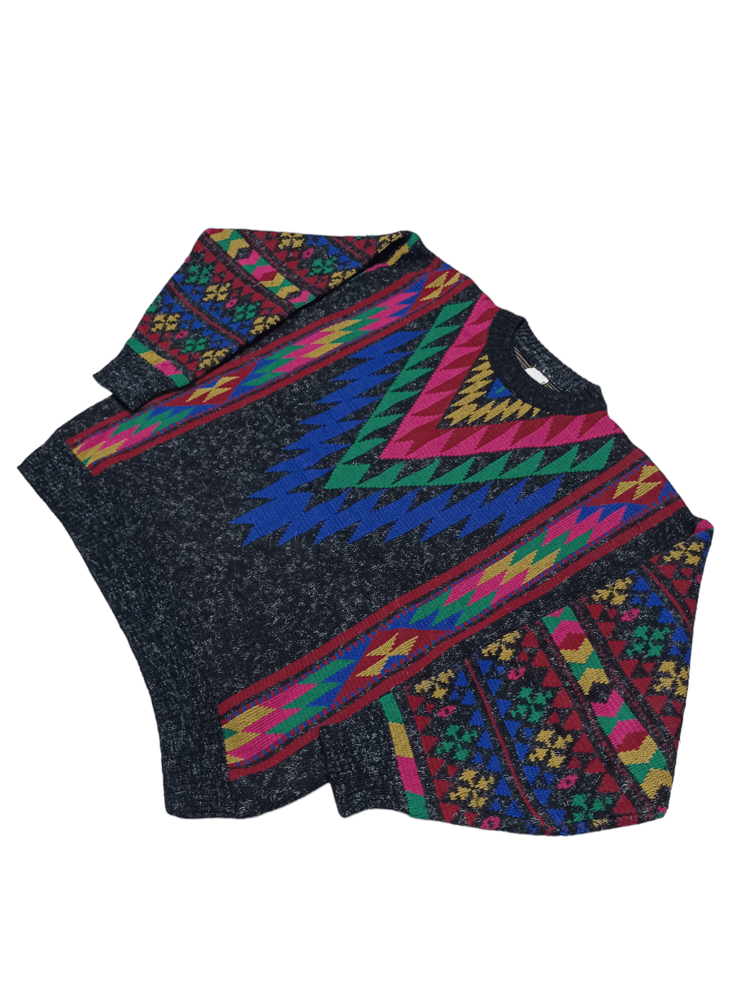 Other VINTAGE 90S MADE IN ITALY FANTASTIC CRAZY Y2K SWEATER WOOL Size US M / EU 48-50 / 2 - 3 Thumbnail