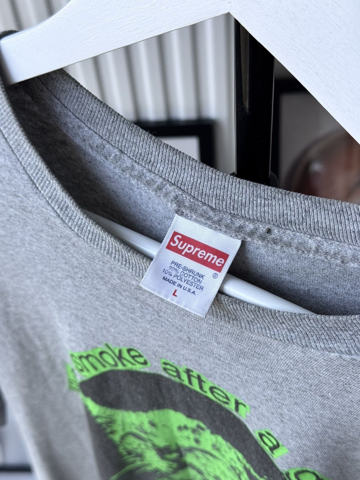 Supreme × Vintage Vintage Supreme Smoke Cat 🐈 Tee Hype like a 💨 after sex Size US L / EU 52-54 / 3 - 14 Thumbnail