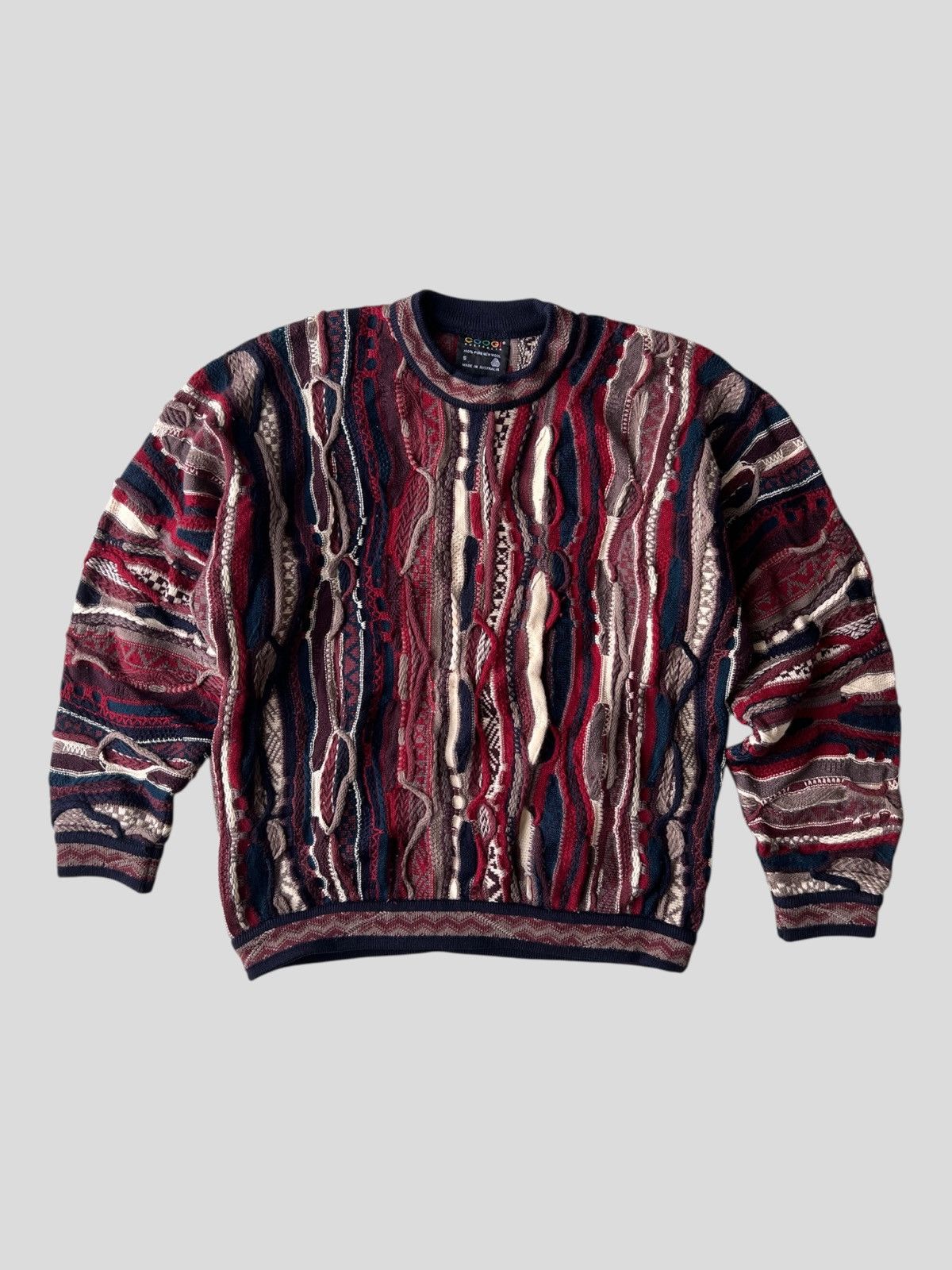 Coogi ARCHIVE 1990s Coogi 3D Cable Knit Cosby Oversized Sweater Size US M / EU 48-50 / 2 - 1 Thumbnail