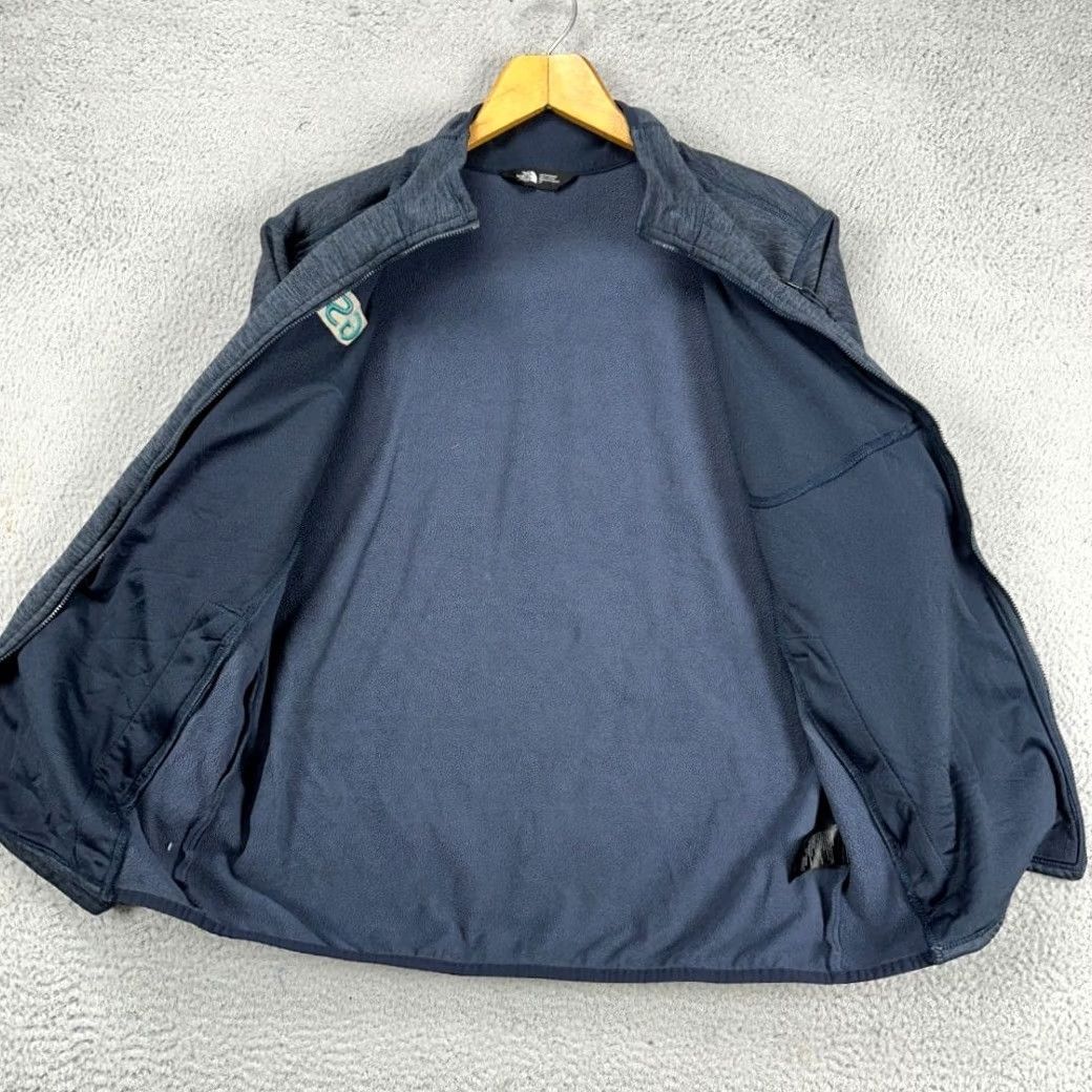 The North Face The North Face Jacket Mens Full Zip Fleece Navy Blue Large Stretch Pockets Outdoor Winter Casual S Leeve Zip Size US L / EU 52-54 / 3 - 4 Thumbnail