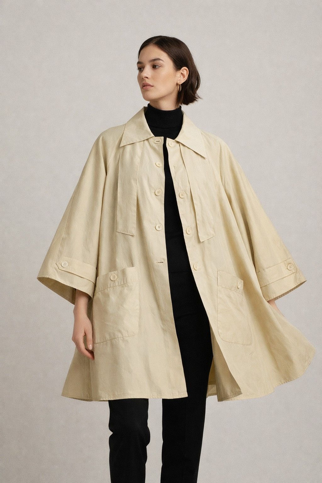 Fendi Vintage Fendi Silk Coat Distressed Size S / US 4 / IT 40 - 1 Thumbnail