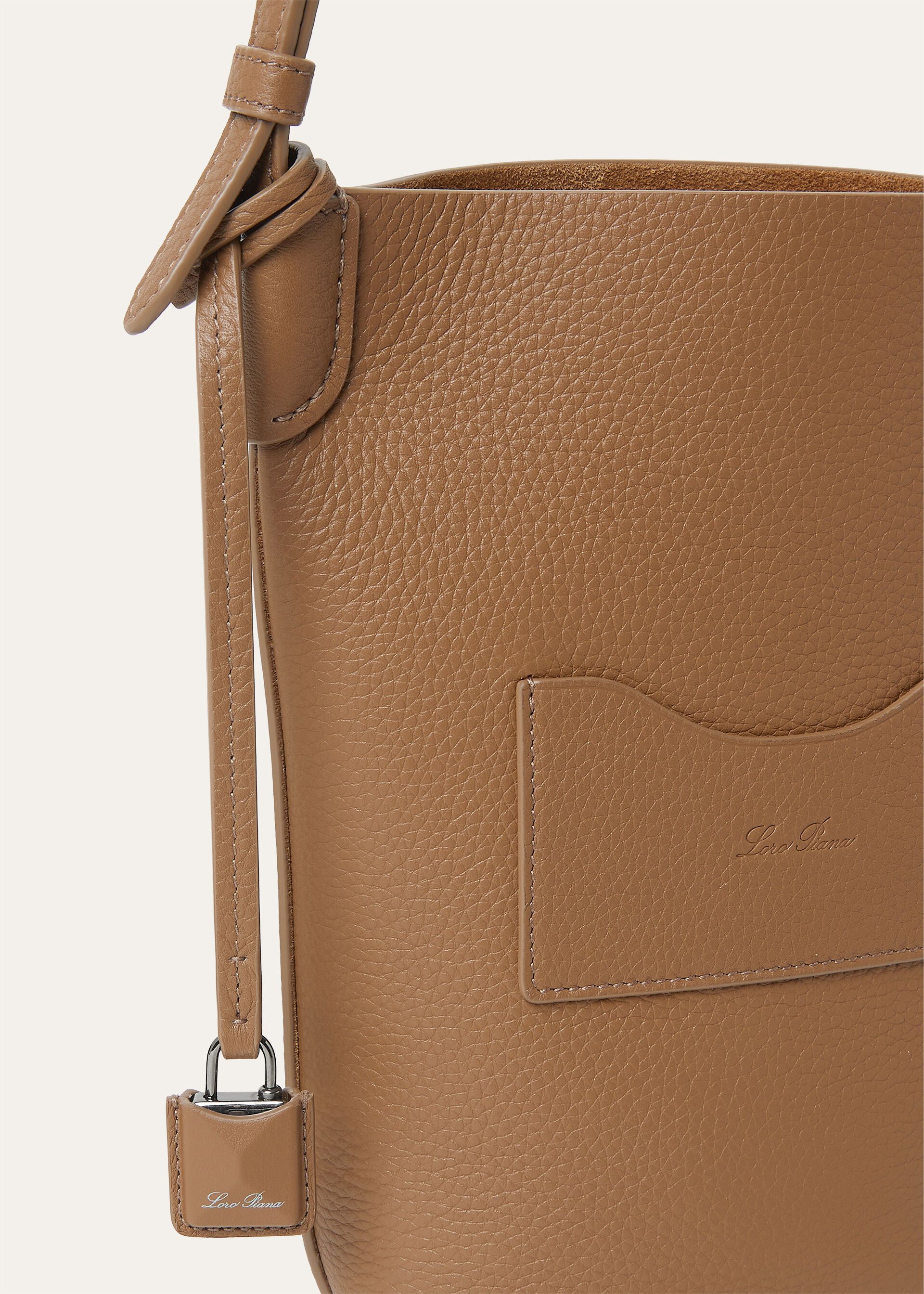 Loro Piana os11x0426 FAO5532 Size: OS / Bale Phone Case in Pecan/Onyx Size ONE SIZE - 3 Thumbnail