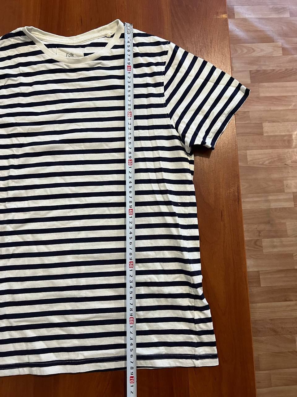 Folk FOLK STRIPED MENS COTTON CLASSIC T SHIRT SZ M Size US M / EU 48-50 / 2 - 10 Thumbnail