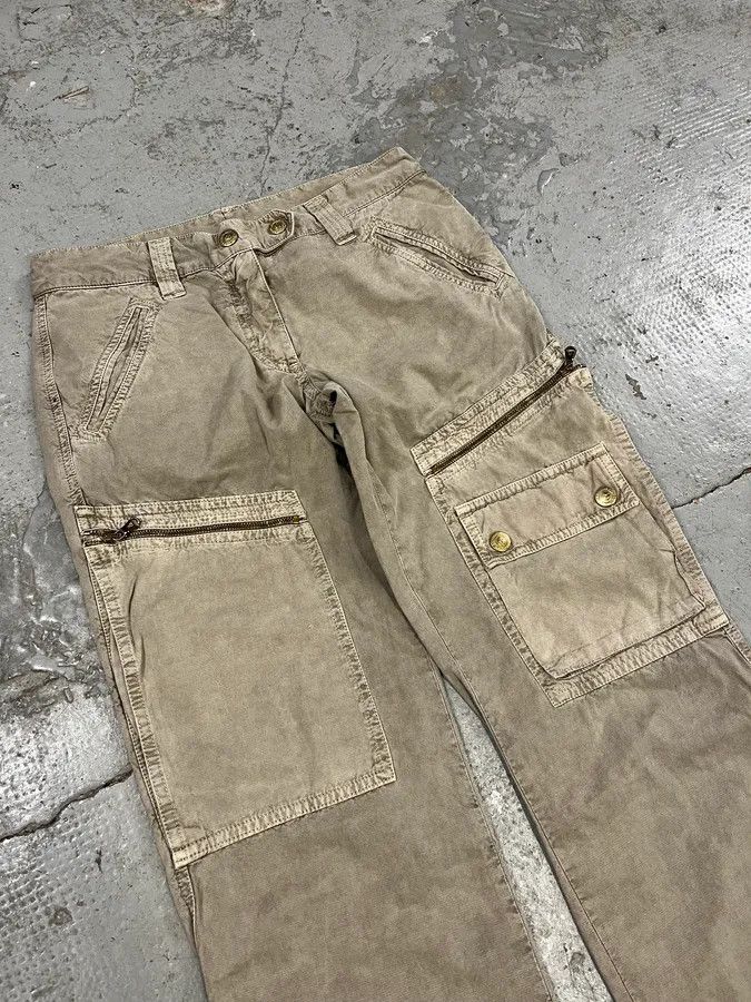 Dolce & Gabbana 2000s Dolce & Gabbana Grey Army Cargo Pants Size US 30 / EU 46 - 5 Thumbnail