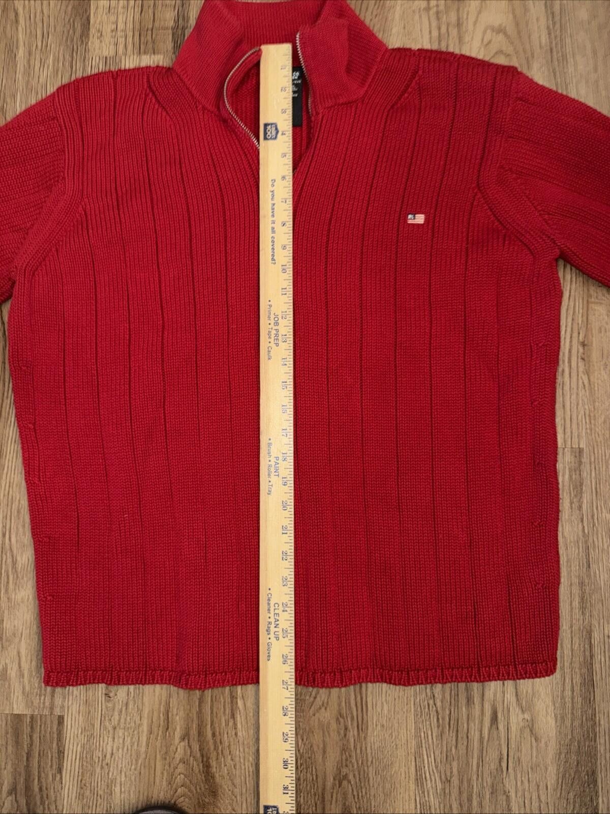 Polo Ralph Lauren Vintage Polo Ralph Lauren Sweater 1/4 Zip Knit American Flag Size US XL / EU 56 / 4 - 7 Thumbnail