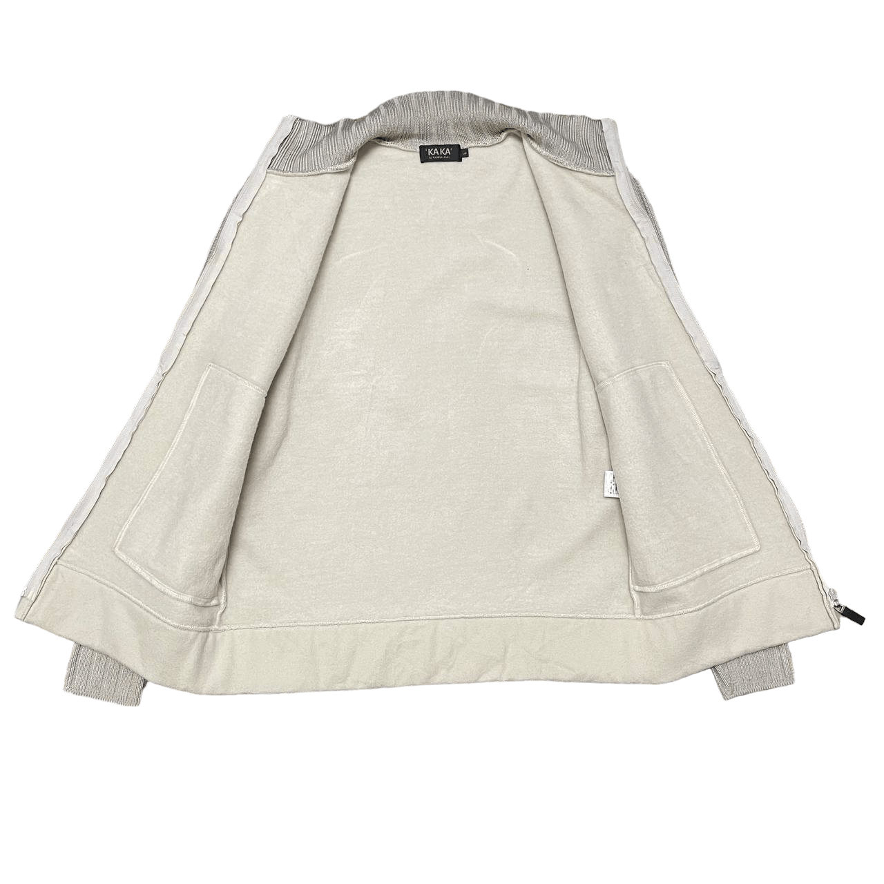 KATO Vintage KaKa Kazutaka Kato Zipper Jacket Knitted Sleeve Size US L / EU 52-54 / 3 - 8 Thumbnail