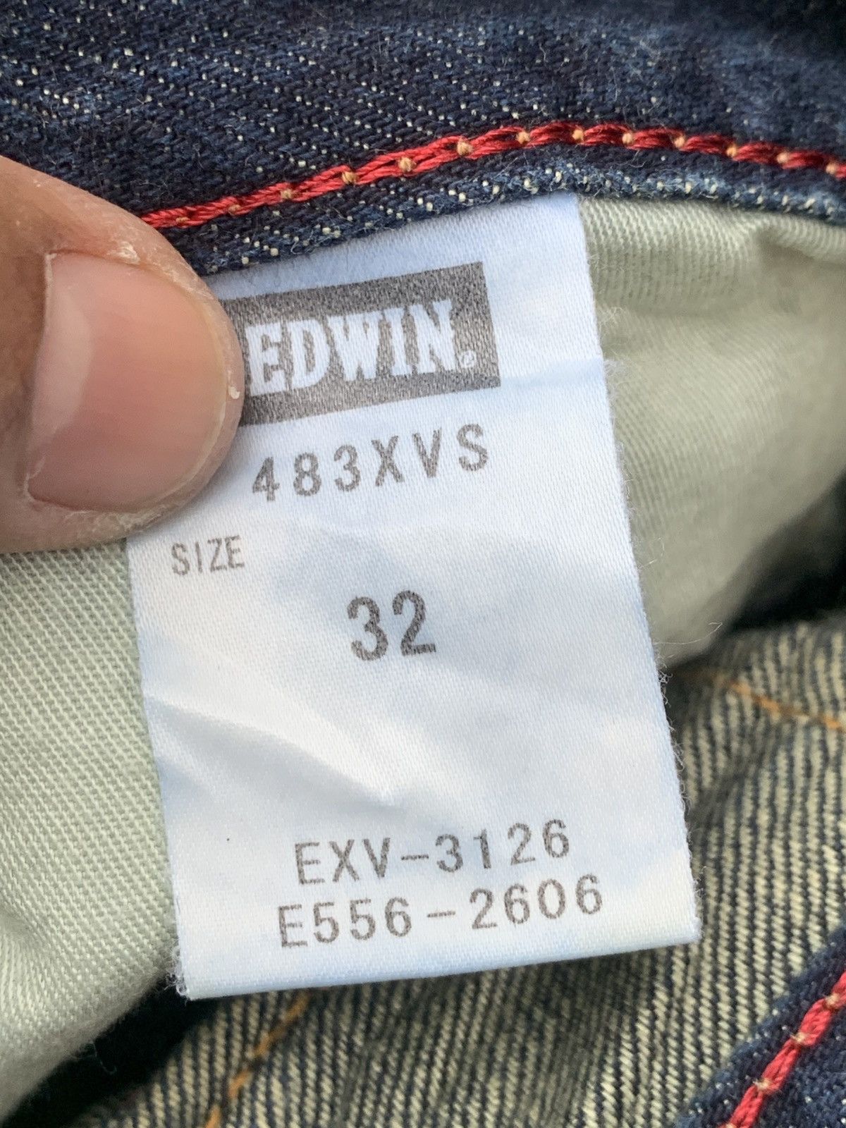 Edwin Edwin Buffalo head nice faded & rare for Japanese denim. Size US 34 / EU 50 - 6 Thumbnail