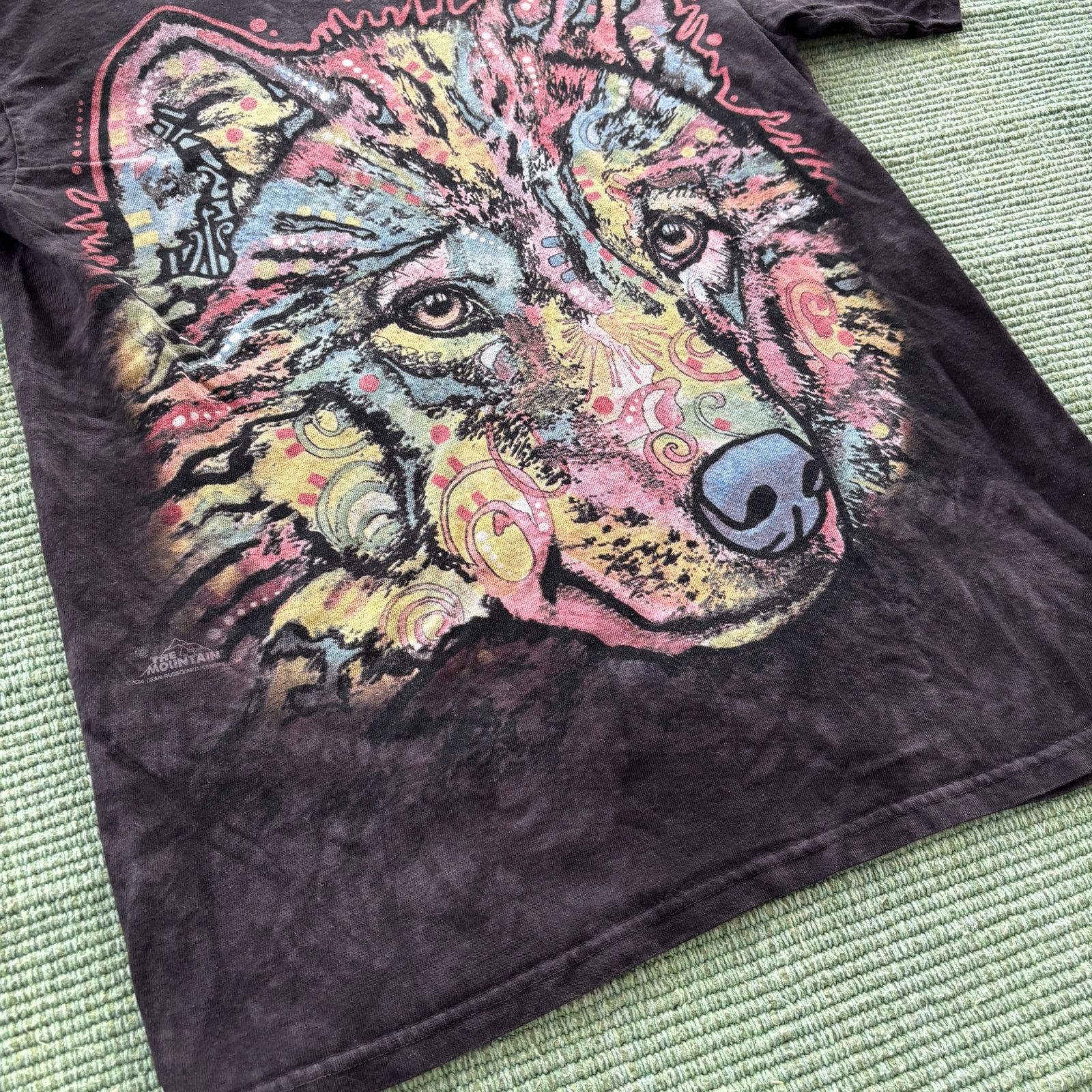 The Mountain The Mountain Colorful Big Print Tie Dye Wolf Tee Shirt Size US M / EU 48-50 / 2 - 4 Thumbnail
