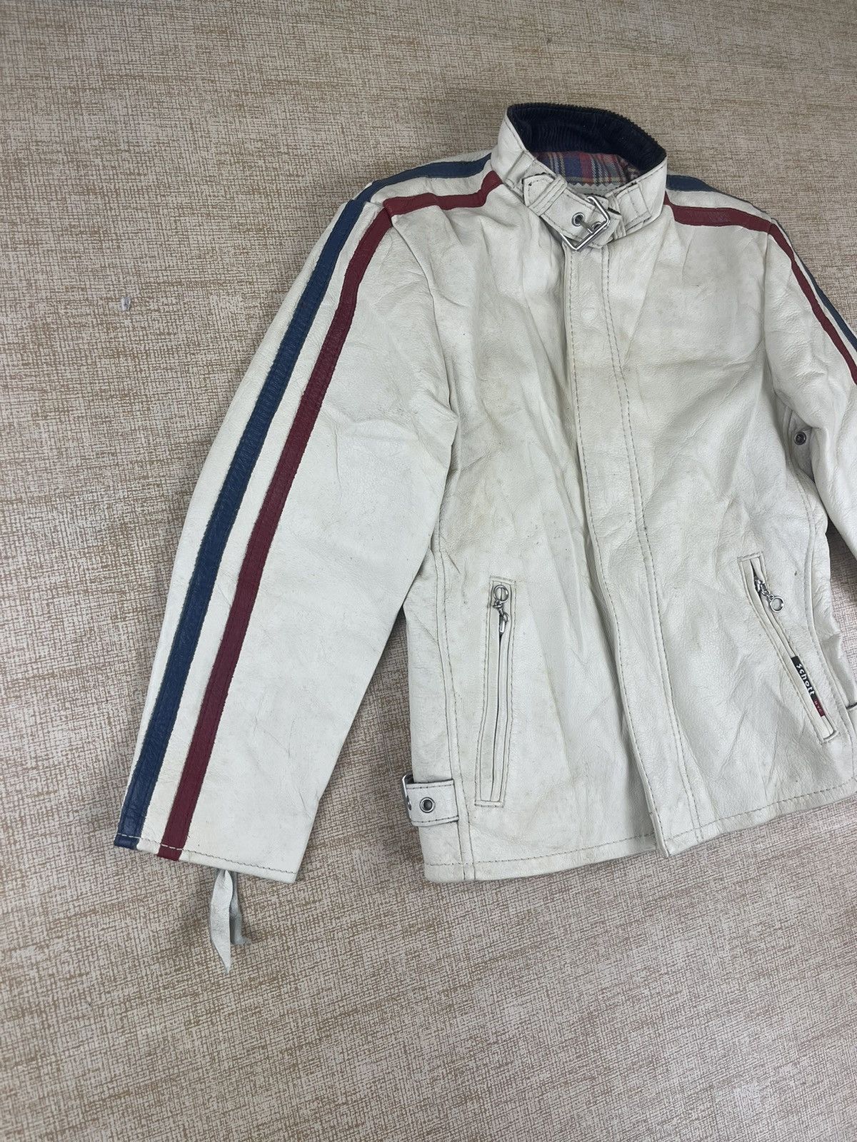 Schott × Vintage VINTAGE SCHOTT NYC Rider Leather Jacket For Kids Size US XXS / EU 40 - 2 Thumbnail