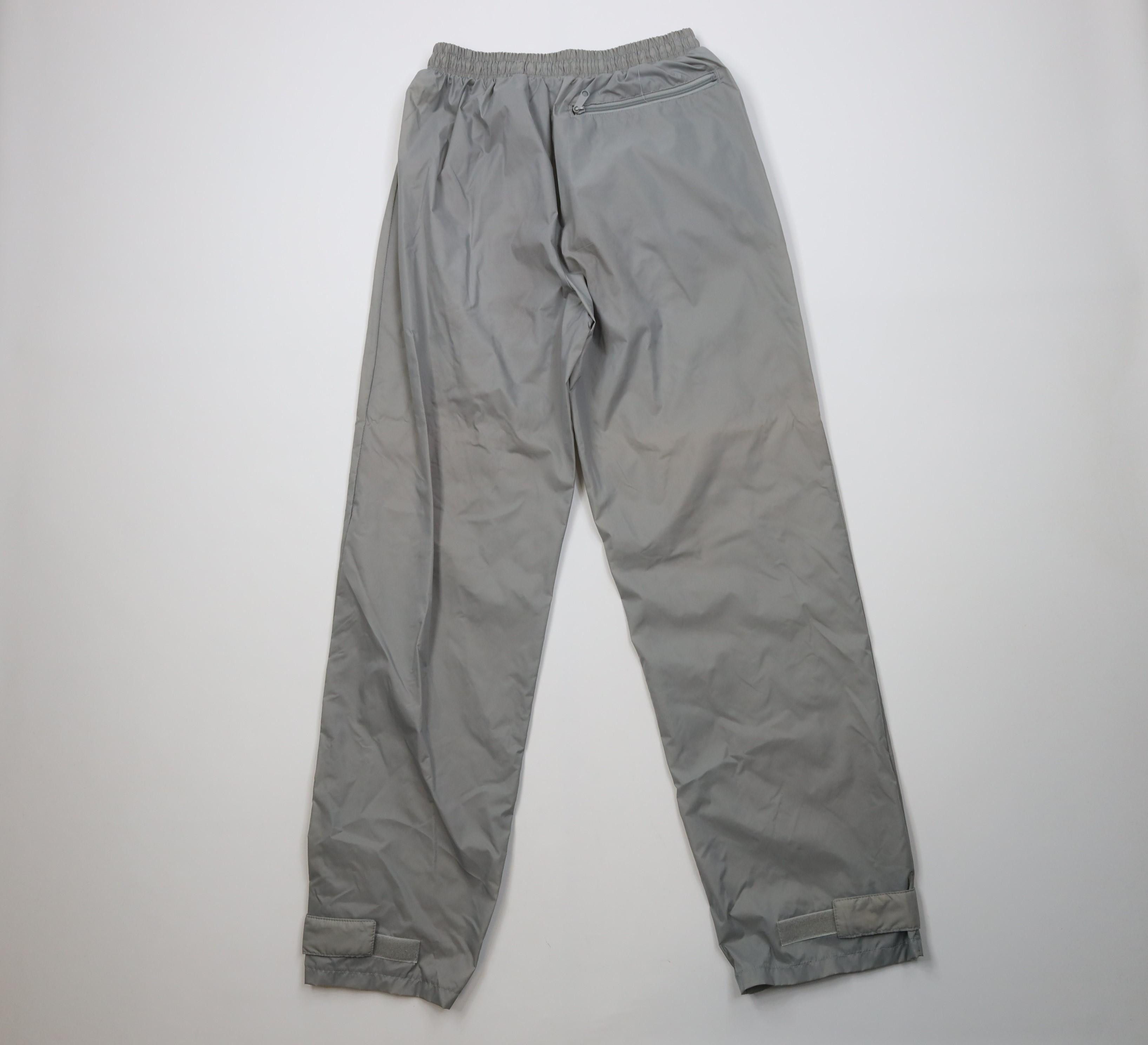 Vintage Vintage 90s Streetwear Wide Leg Windbreaker Rain Pants Gray Size US 34 / EU 50 - 9 Thumbnail