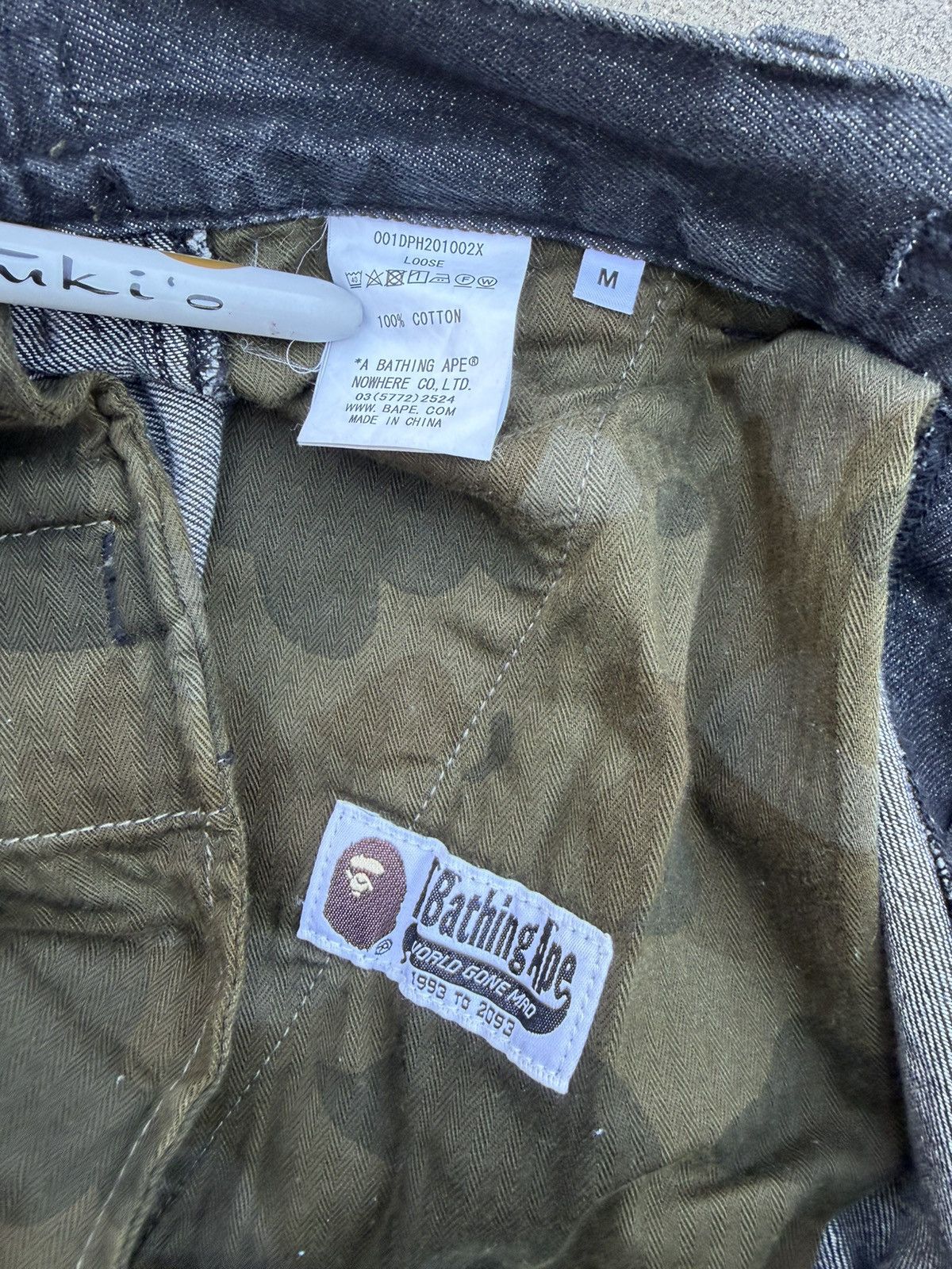 Bape Bape Denim Cargo Pants Size US 30 / EU 46 - 8 Thumbnail