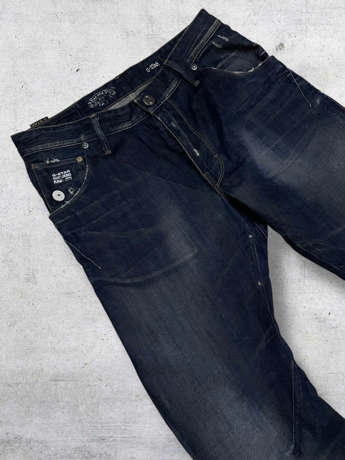 G-Star VINTAGE G-STAR RAW 90S ORIGINAL DESIGNER LOOSE TAPERED DENIM Size US 32 / EU 48 - 7 Thumbnail