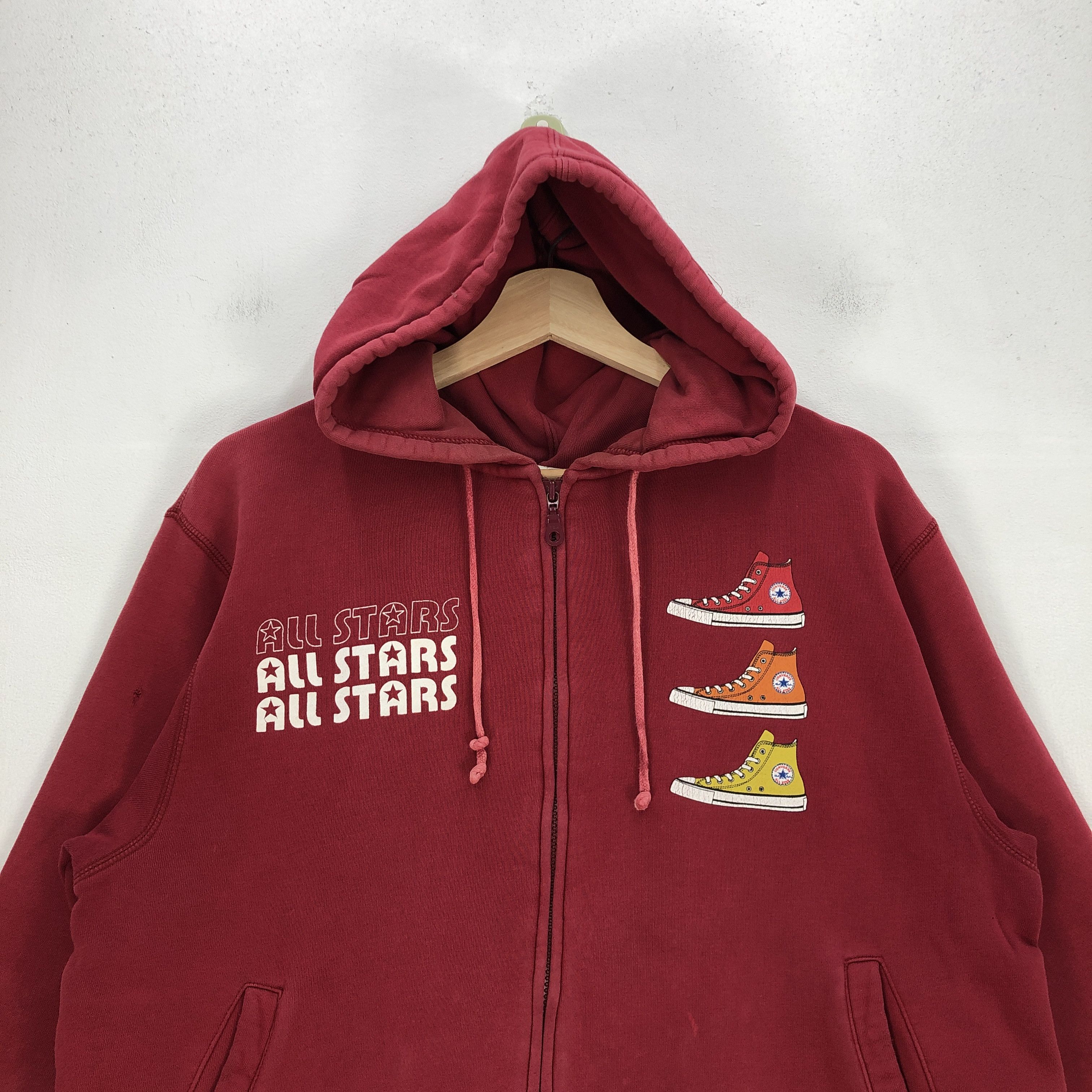 Converse Vintage 90s Converse Sweater Chuck Taylor Hoodie Sweatshirt Size US M / EU 48-50 / 2 - 3 Thumbnail