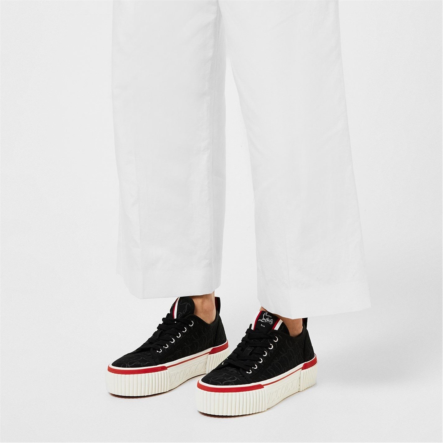Christian Louboutin Super Pedro Cl Platform Sneakers Size US 8 / IT 38 - 2 Thumbnail