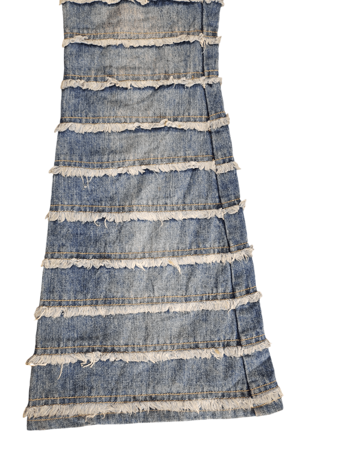 If Six Was Nine Flare Jeans F.T.S Hagi Patchwork Denim Bootcut Hysterics Sty Size US 27 - 10 Thumbnail