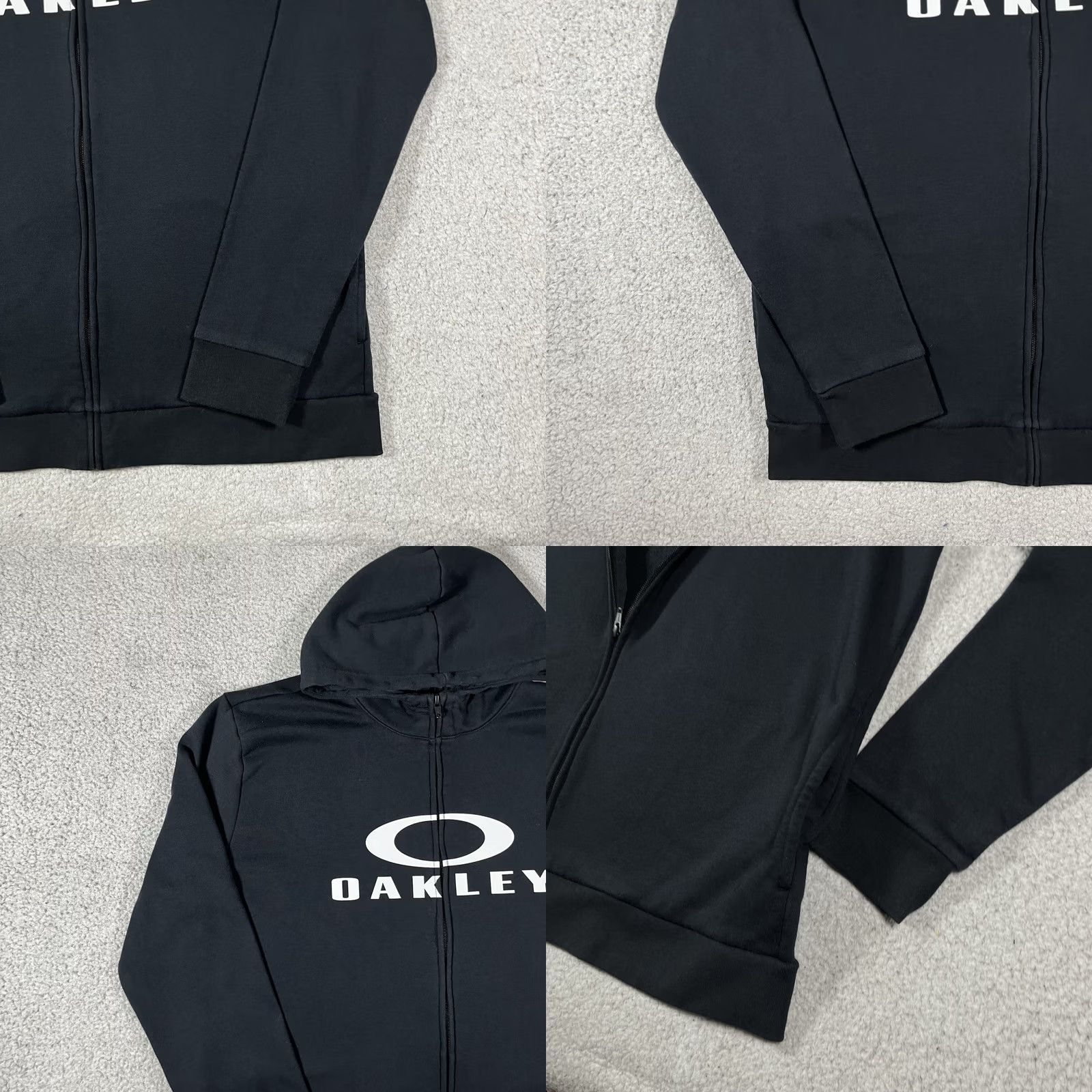 Oakley Oakley Hoodie Mens L Black Full Zip Center O Logo Sweatshirt Y2K Skate Surf Size US L / EU 52-54 / 3 - 8 Thumbnail
