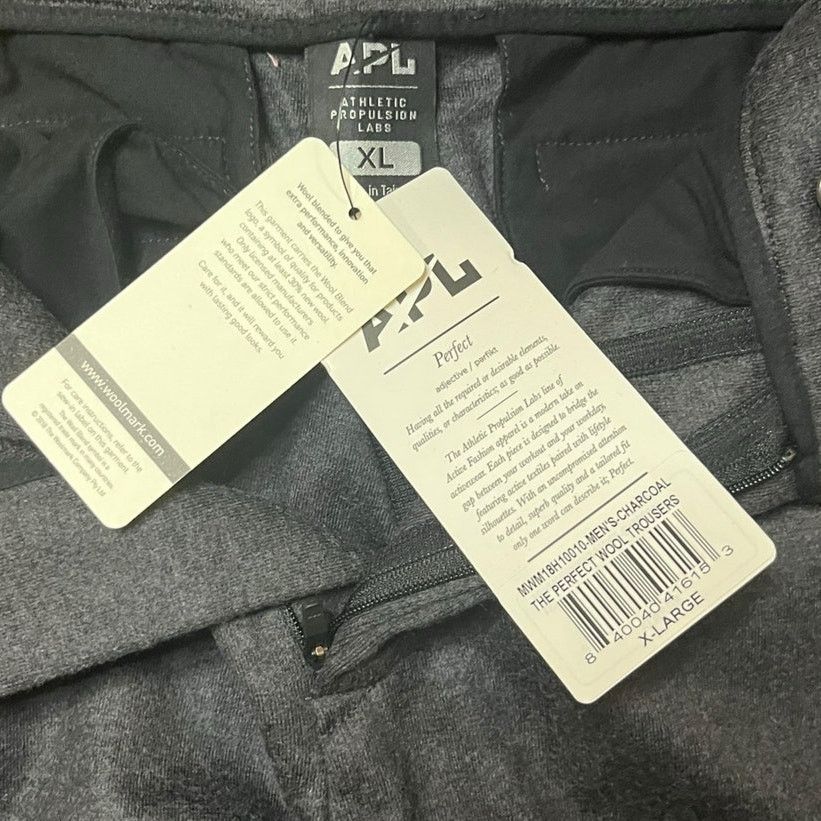 Athletic Propulsion Labs APL The perfect Wool Trousers in Charcoal size XL Size US 41 - 10 Thumbnail