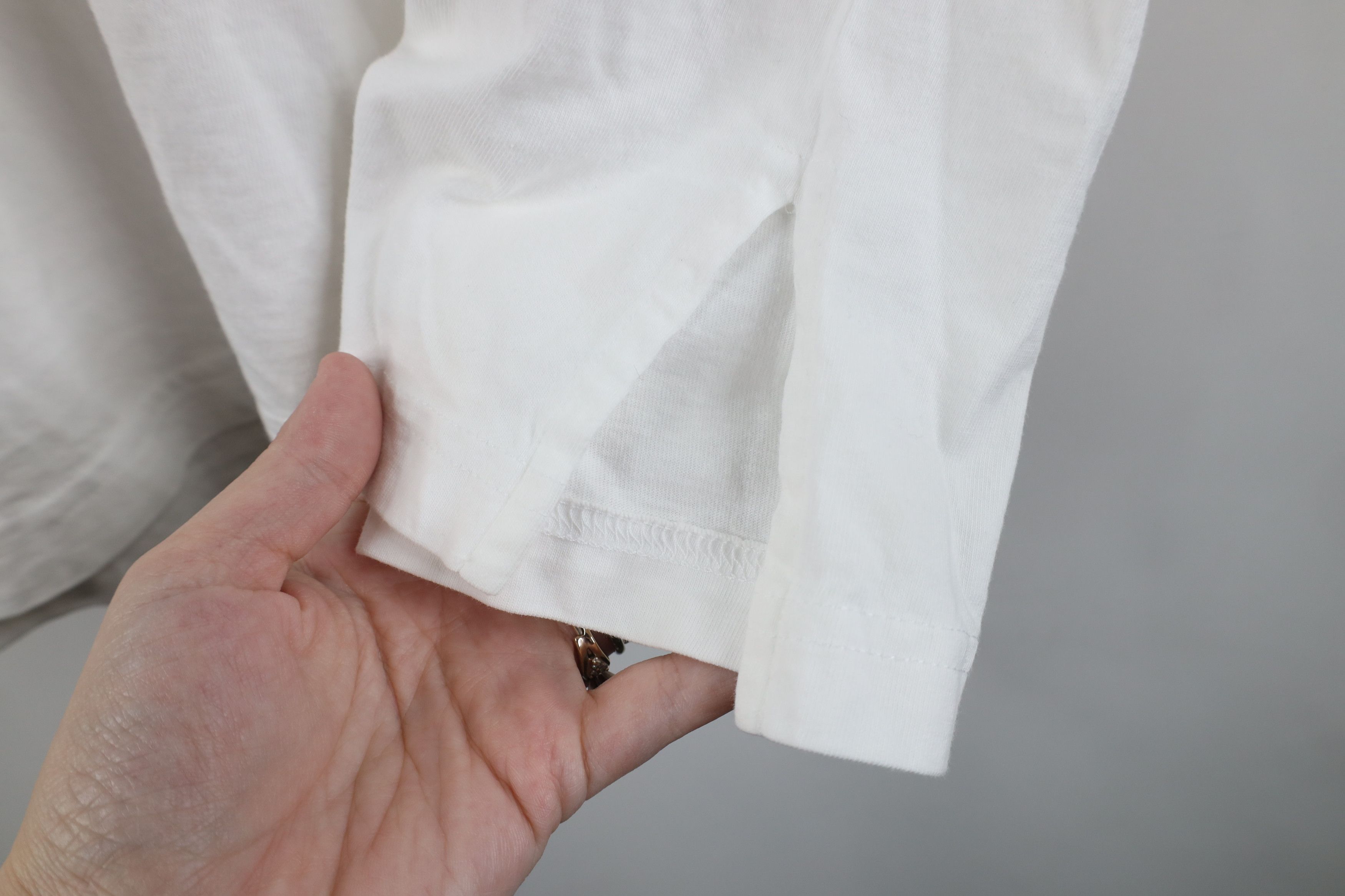 Vintage Vintage 90s Streetwear Cotton Short Sleeve T-Shirt White Size 3XL / US 20-22 - 6 Thumbnail