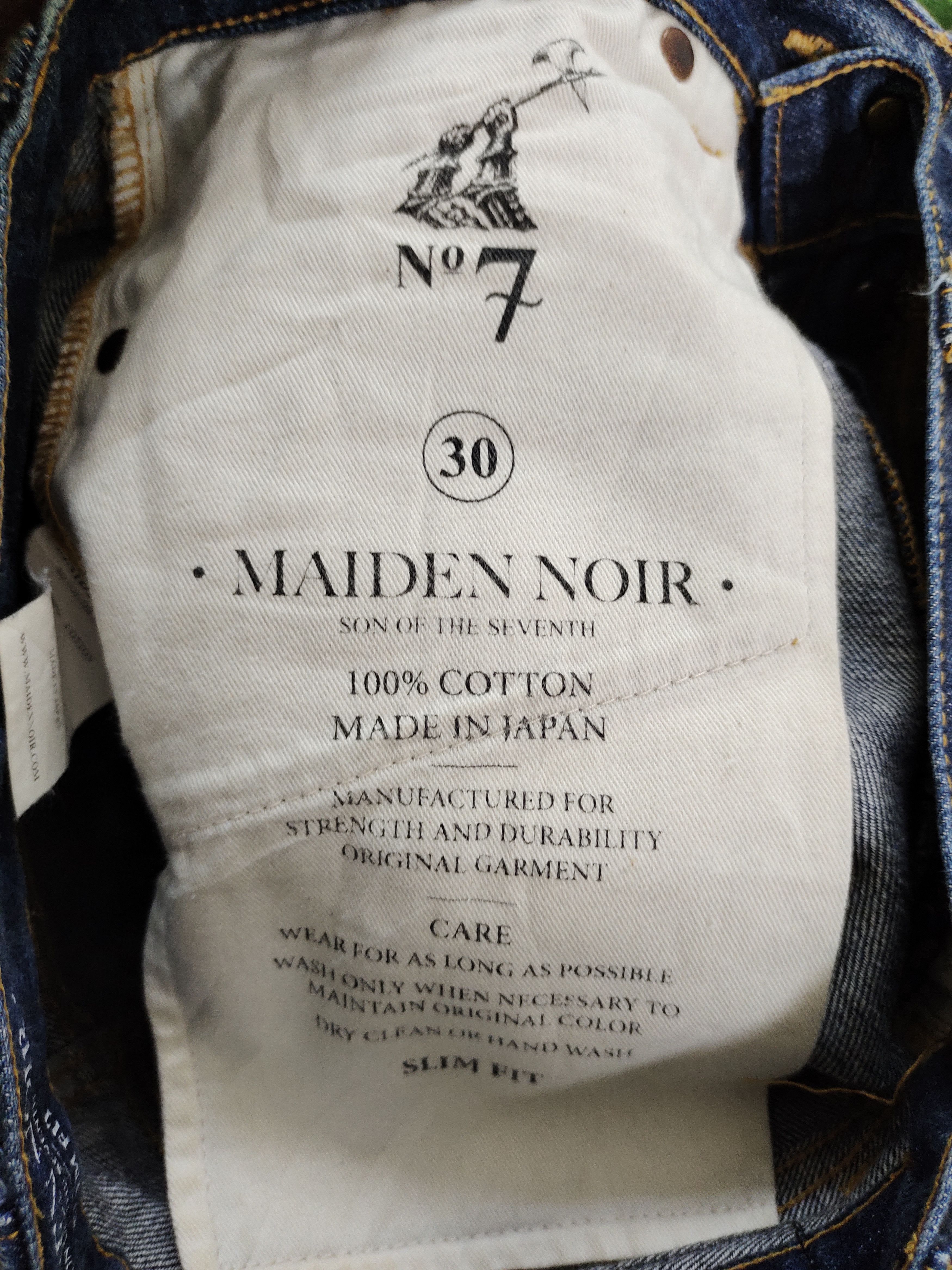 Helmut Lang Maiden Noir Japan Slim Fit Selvedge Jeans Helmut Lang Style Size US 30 / EU 46 - 19 Thumbnail